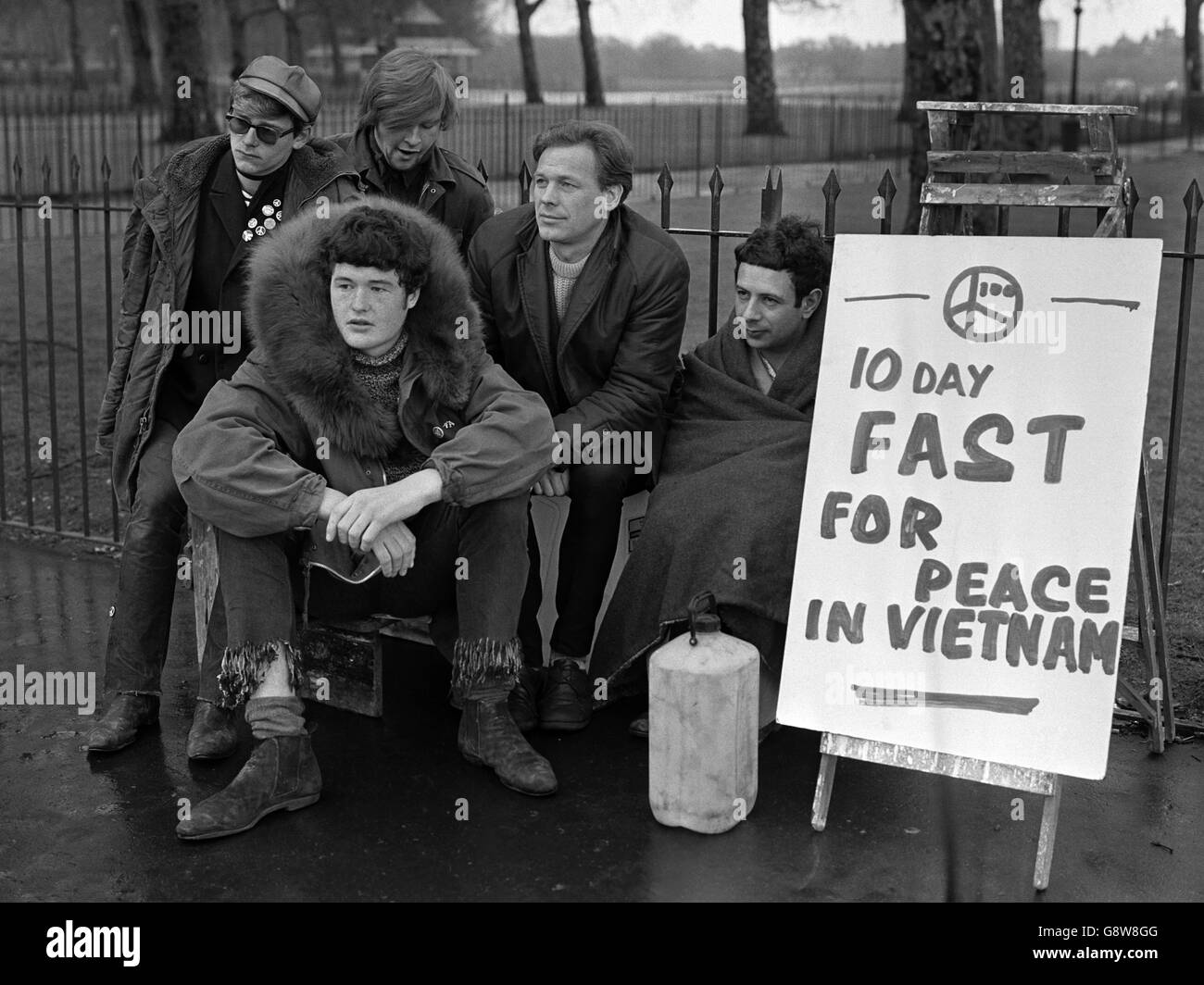 10 Tage Fasten für den Frieden in Vietnam - Hyde Park Stockfoto