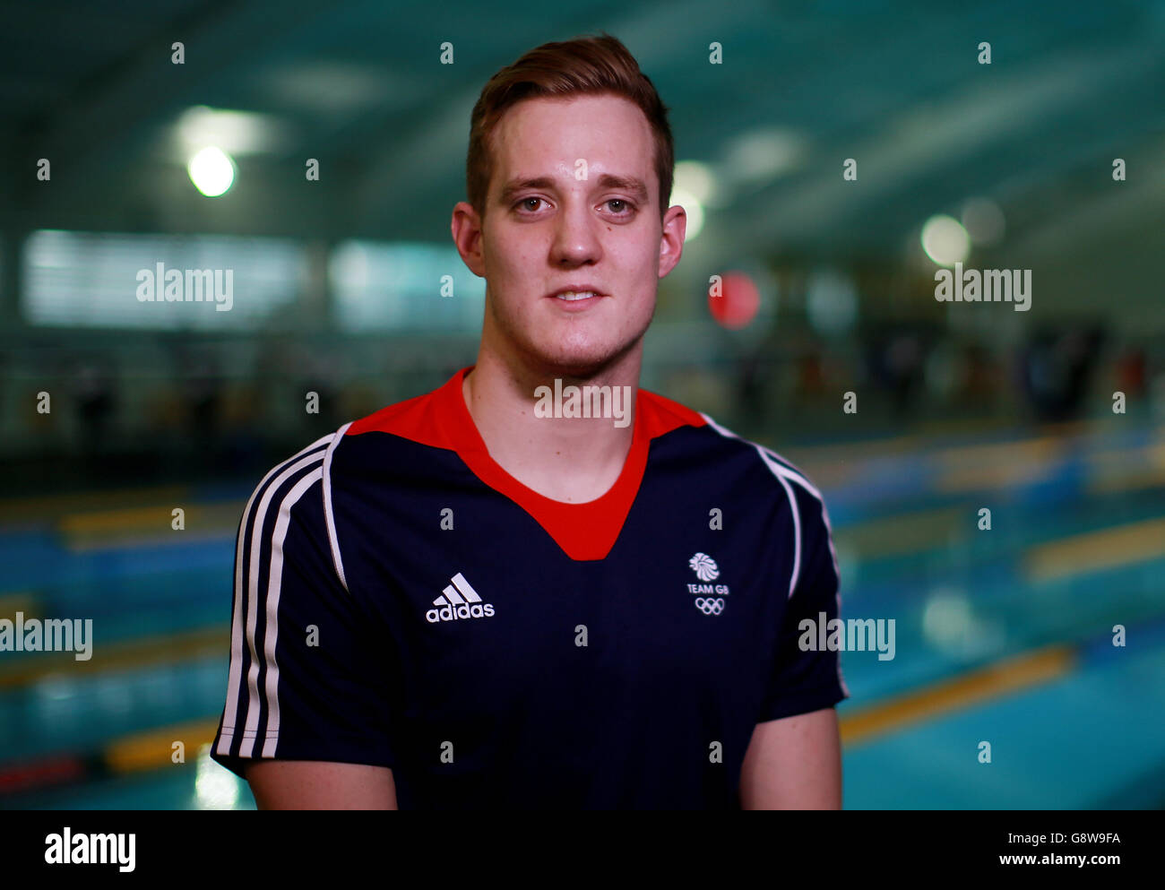 Team GB Swimming Athleten für die Rio 2016 Olympischen Spiele-Ankündigung Stockfoto