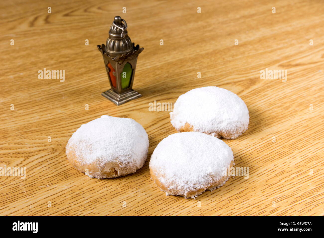 Kahk fest "Kahk El Eid" - Übersetzung: Cookies von El Fitr islamischen fest Stockfoto