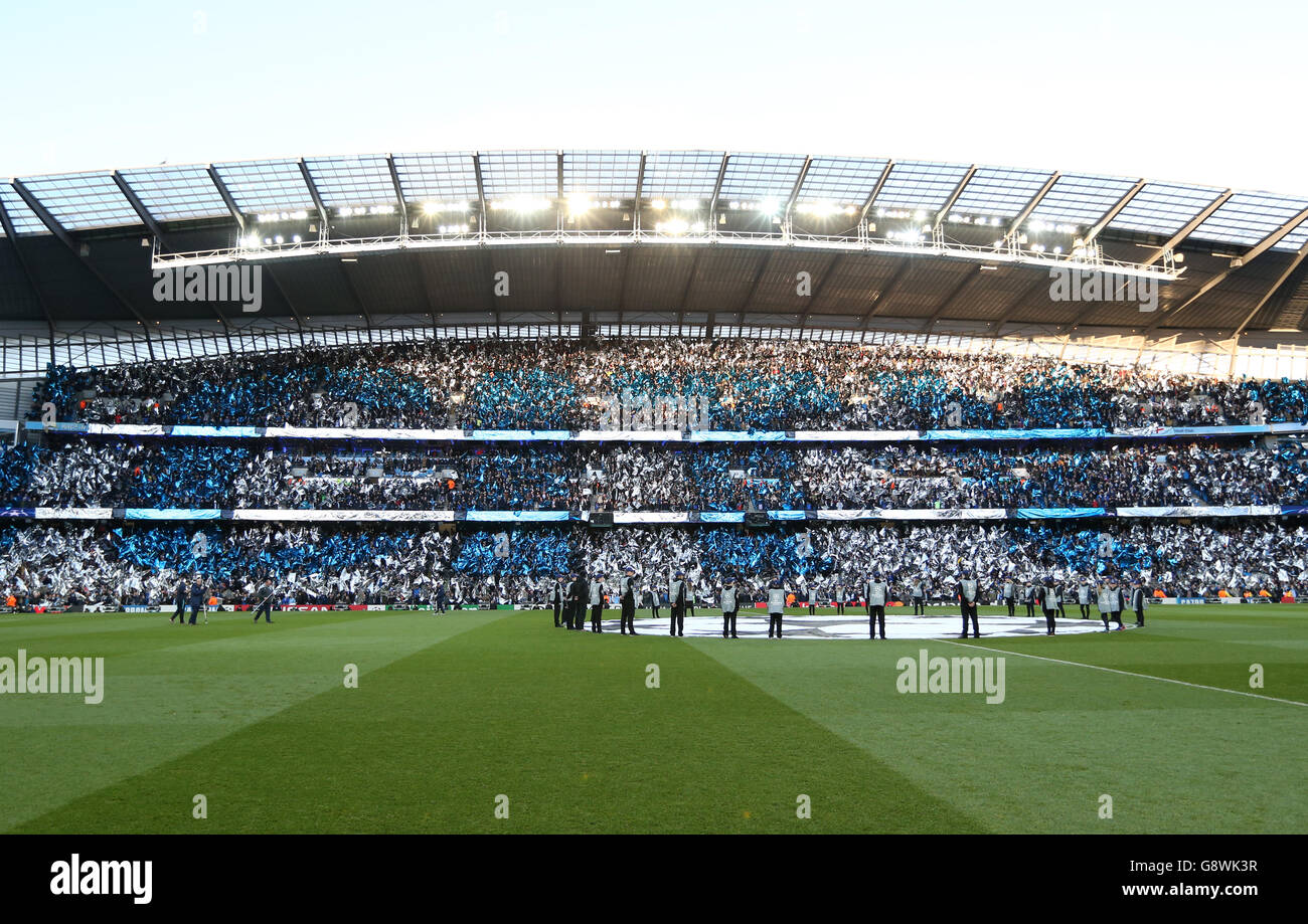 Manchester City gegen Real Madrid - UEFA Champions League - Semi-Final - Hinspiel - Etihad Stadium Stockfotografie