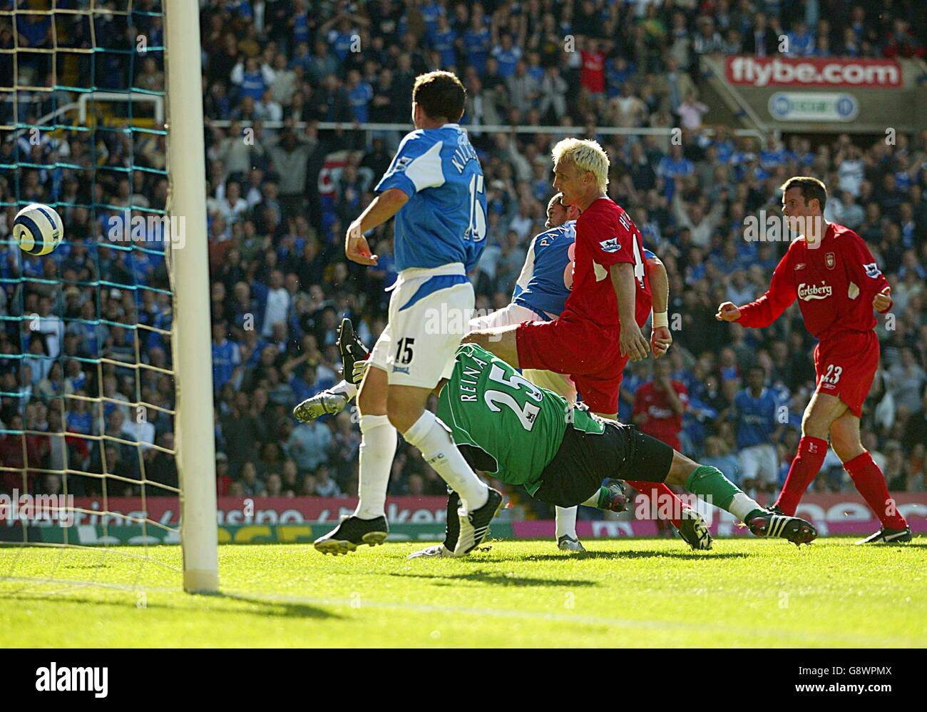 Walter Pandiani von Birmingham City erzielt den zweiten Treffer seines Teams Das Spiel Stockfoto