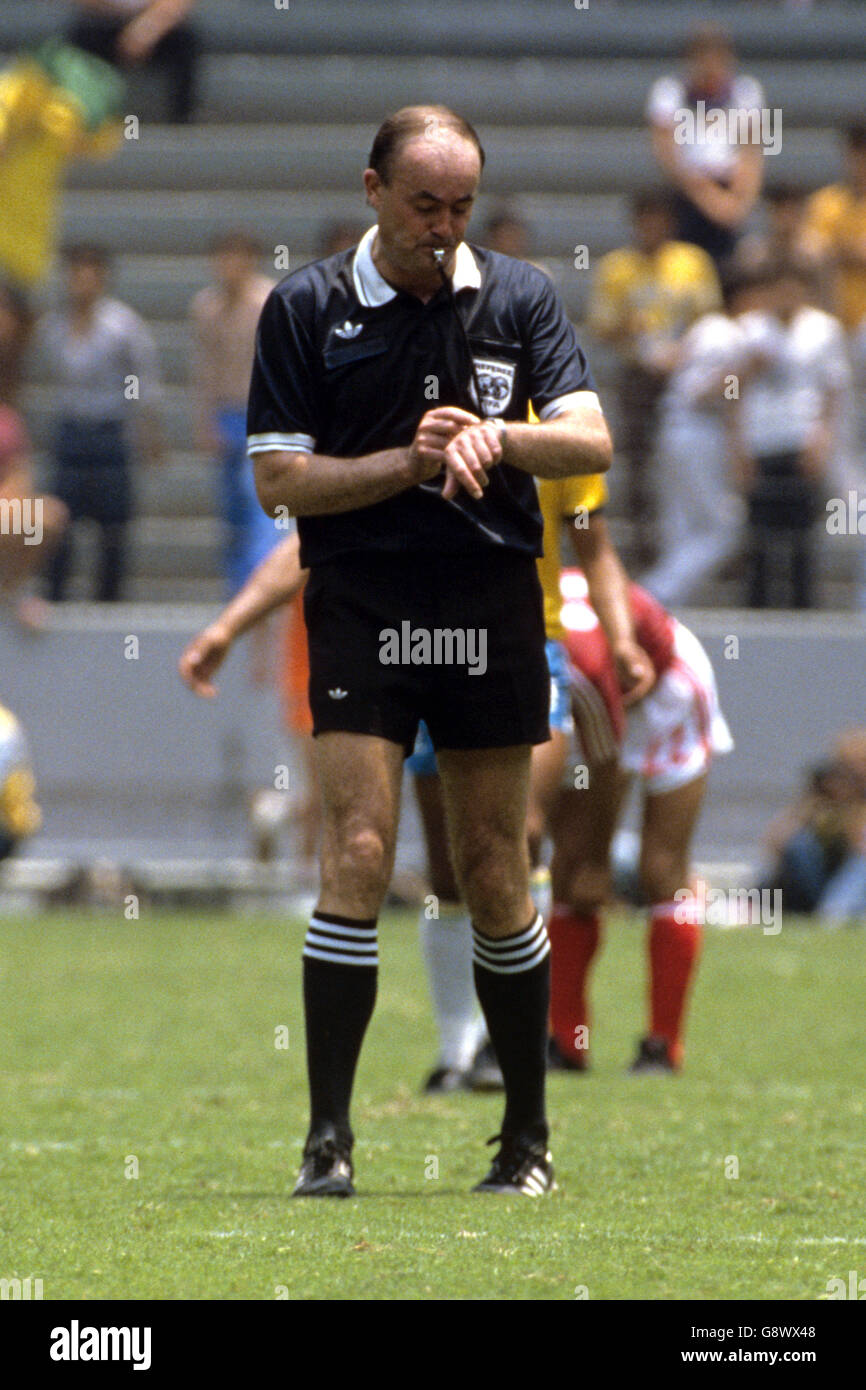 Fußball - WM Mexiko 86 - Runde der 16 - Brasilien gegen Polen - Estadio Jalisco, Guadalajara Stockfoto