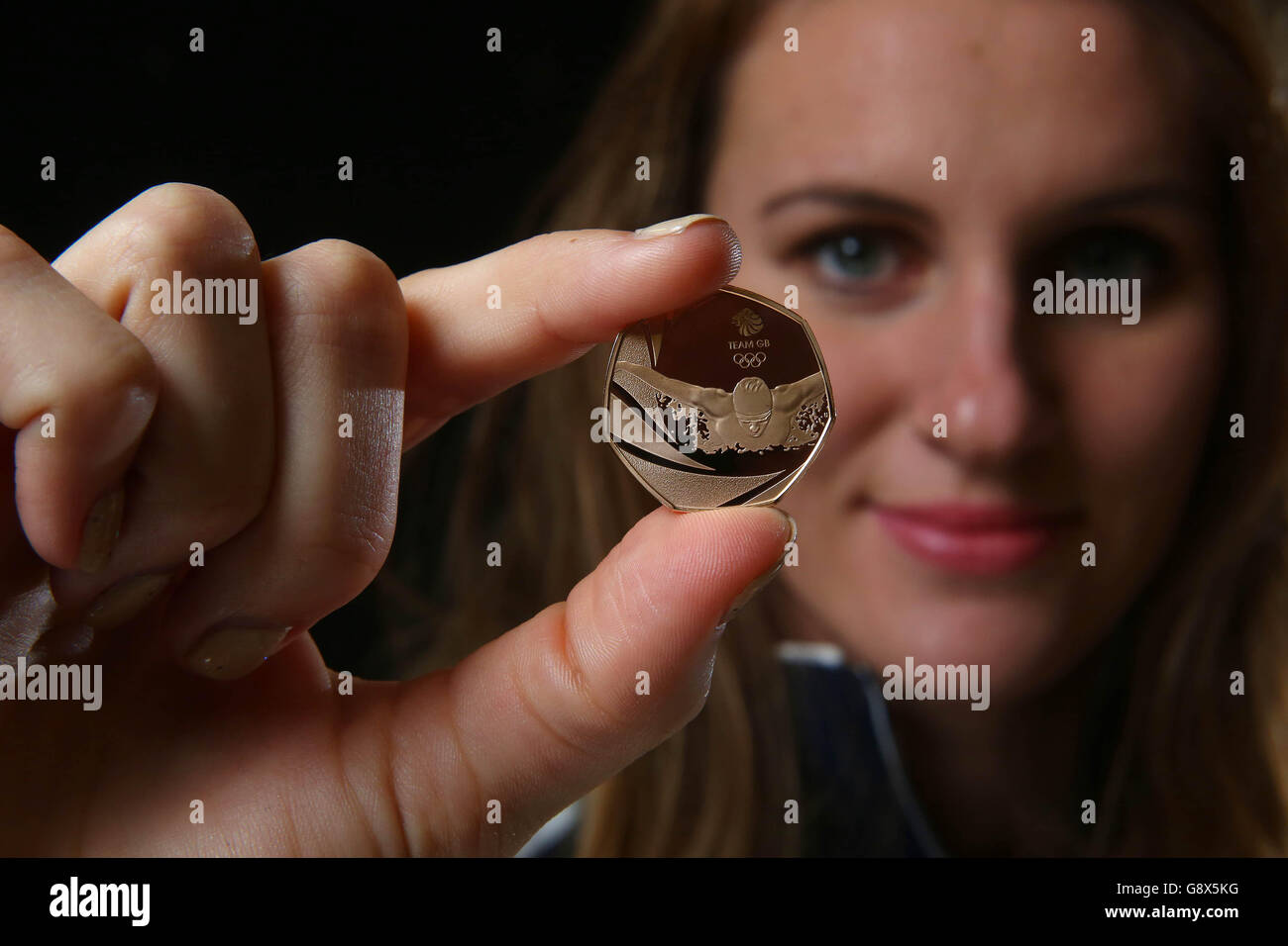 Königliche Minze Rio2016 Münze Stockfoto