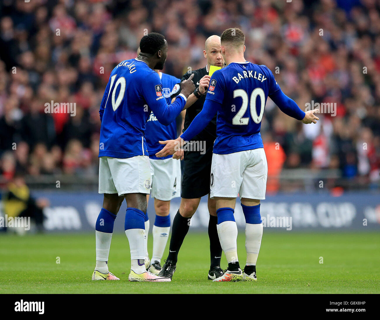 Everton gegen Manchester United – Emirates-FA-Cup - Halbfinale - Wembley-Stadion Stockfoto