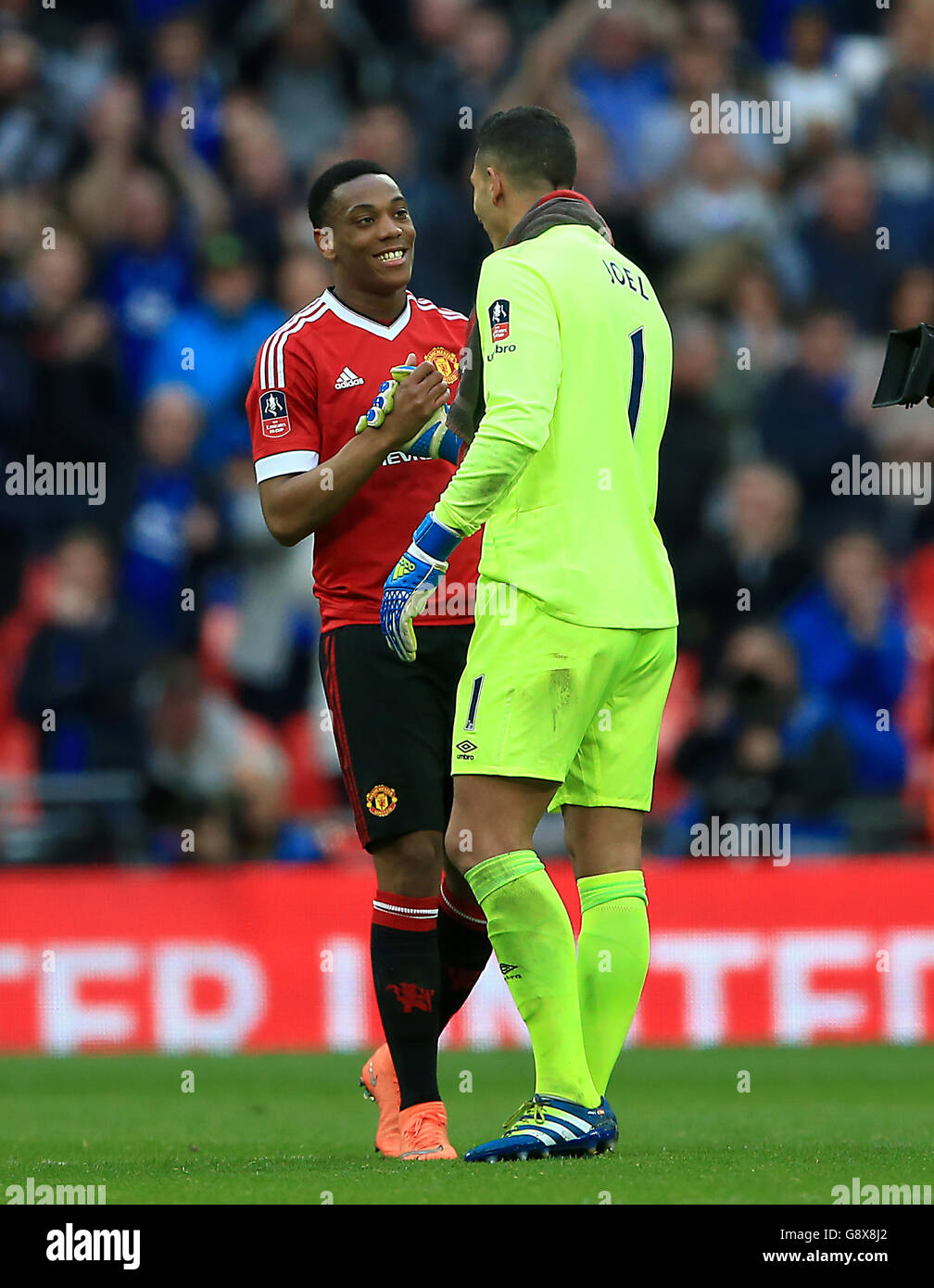 Everton gegen Manchester United – Emirates-FA-Cup - Halbfinale - Wembley-Stadion Stockfoto