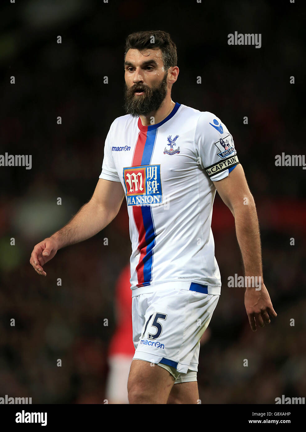 Manchester United / Crysal Palace - Barclays Premier League - Old Trafford. Mile Jedinak, Crystal Palace Stockfoto