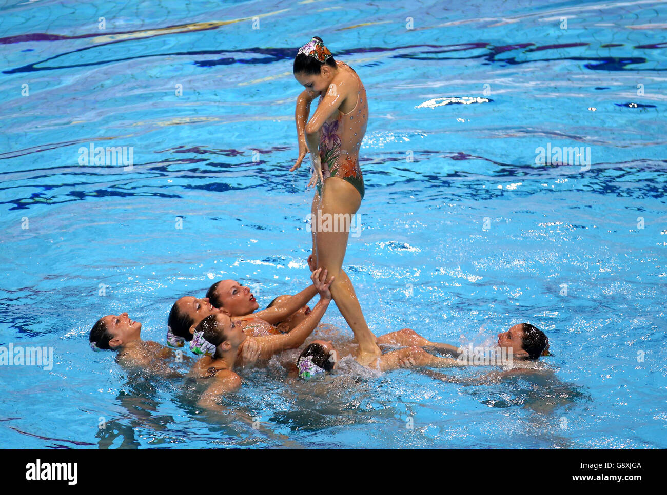 Europäische Aquatics Championships - Tag drei Stockfoto