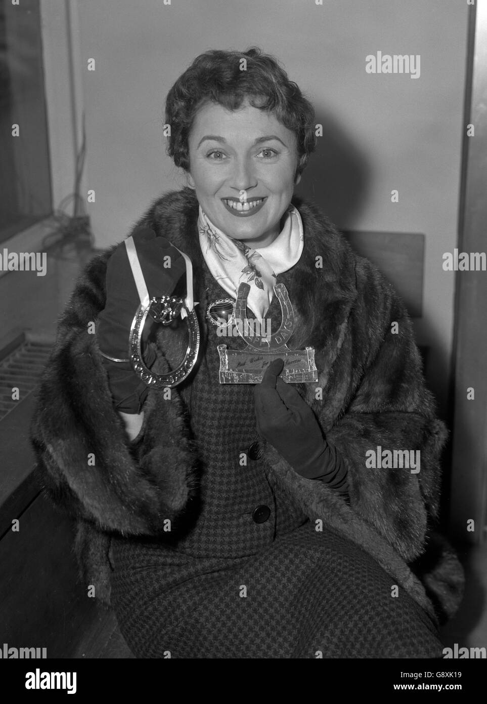 Pearl Carr - London Flughafen Stockfoto