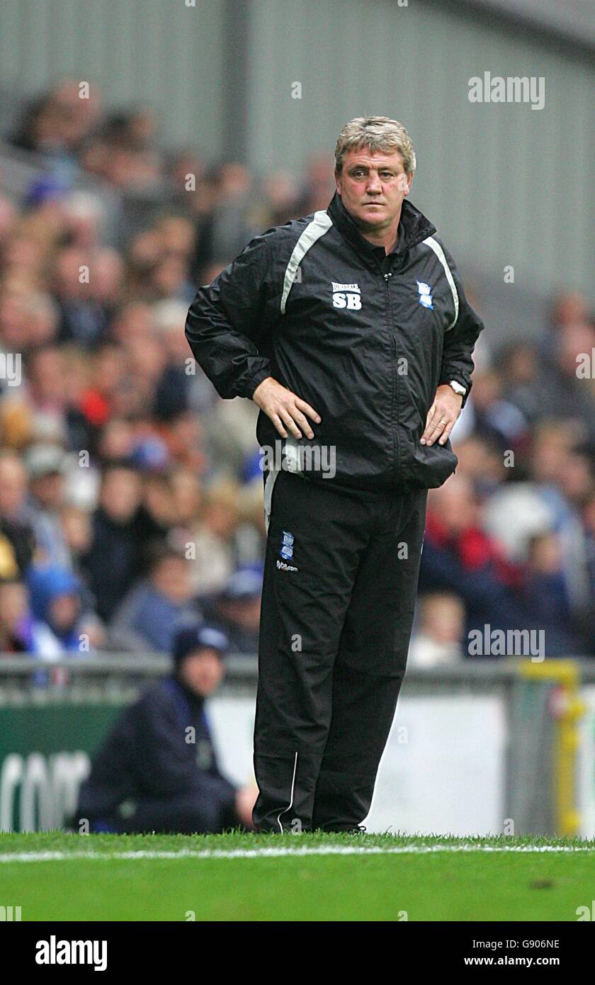 Fußball - FA Barclays Premiership - Blackburn Rovers gegen Birmingham City - Ewood Park. Birmingham City Manager Steve Bruce Stockfoto