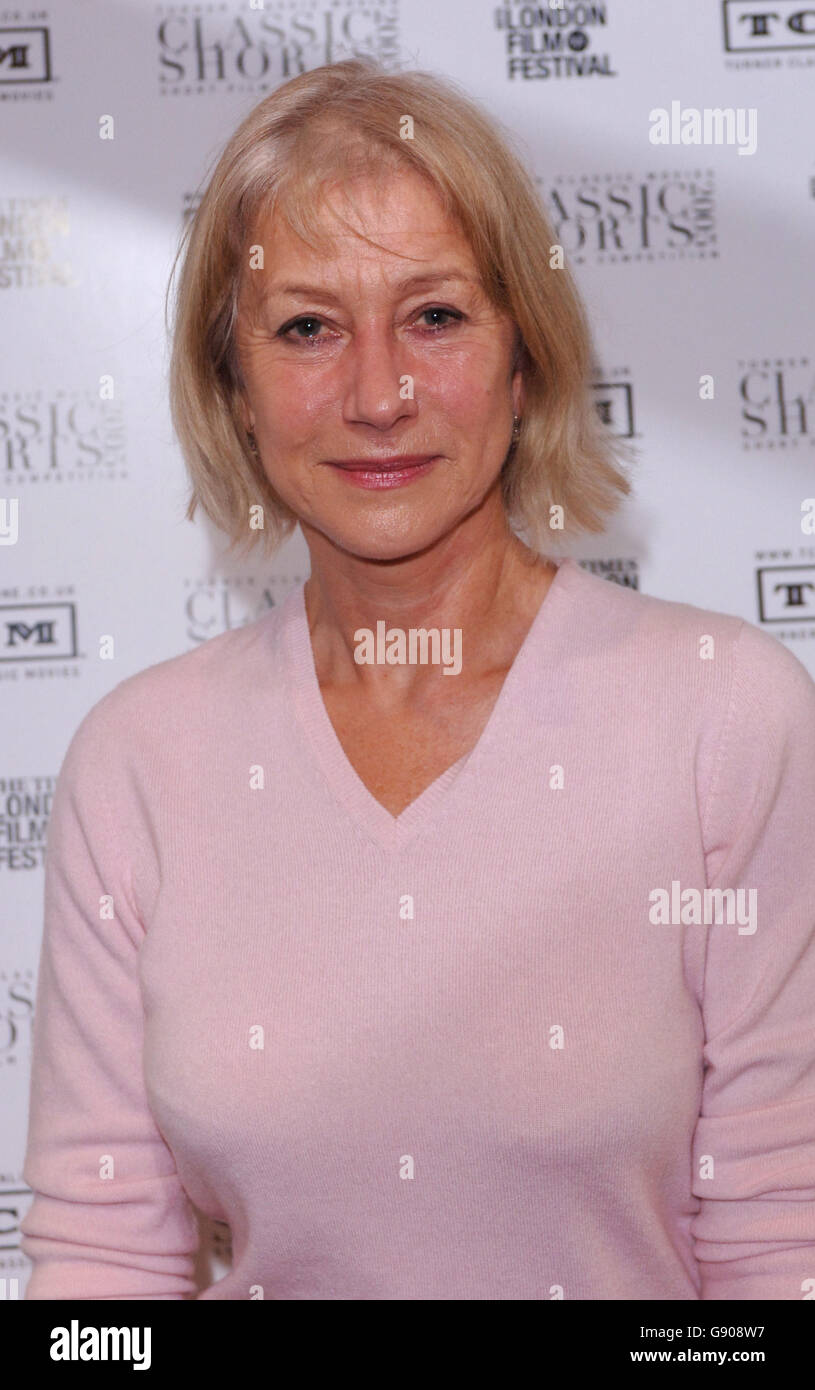 Helen Mirren während der TCM (Turner Classic Movies) Classic Shorts Awards 2005, in Zusammenarbeit mit dem Times BFI London Film Festival, vom NFT (National Film Theatre), South London, Mittwoch, 2. November 2005. Stockfoto