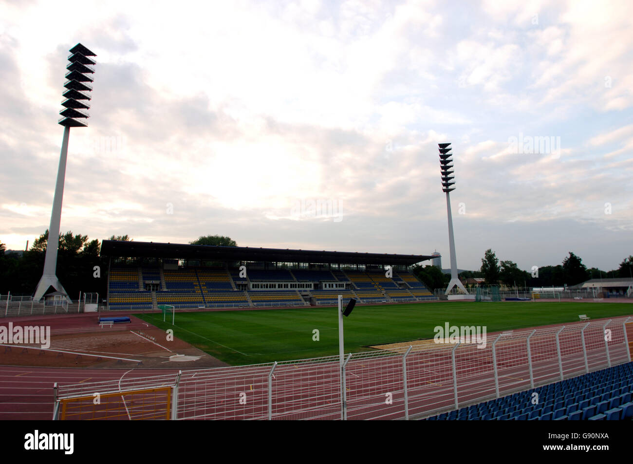 Fußball - Deutschland Fußball - Regional North Division - FC Carl Zeiss Jena Stockfoto