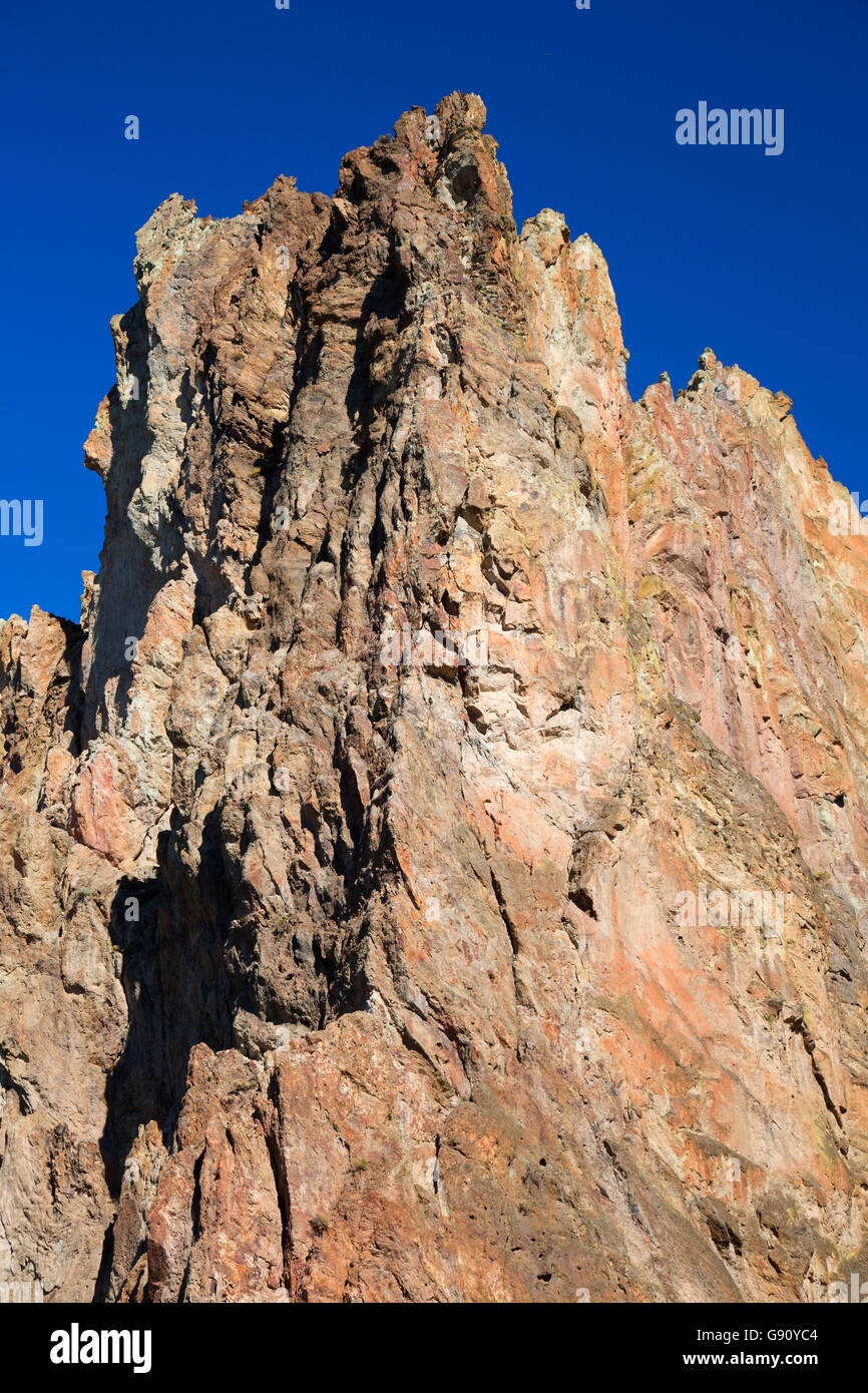 Klippen am Smith Felsen, Smith Rock State Park, Oregon Stockfoto