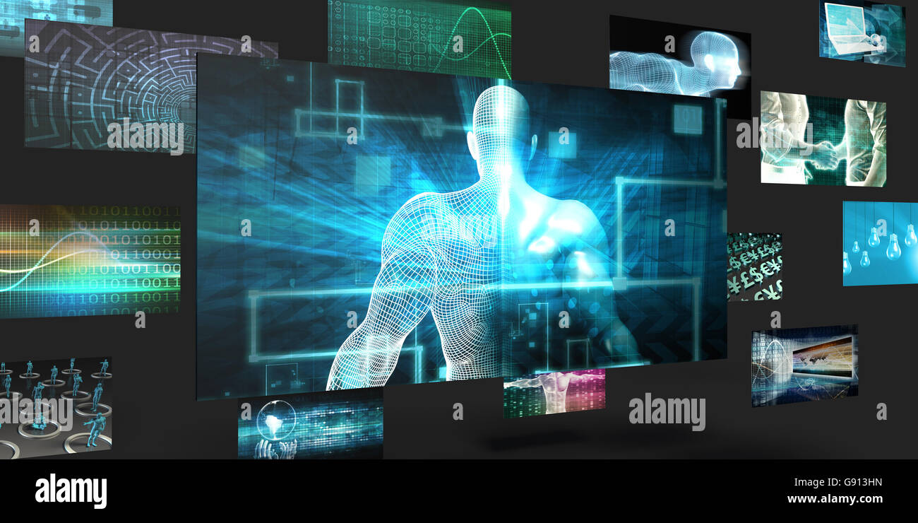 Online-Vertrieb und Marketing abstrakten Begriff durchsuchen Stockfoto