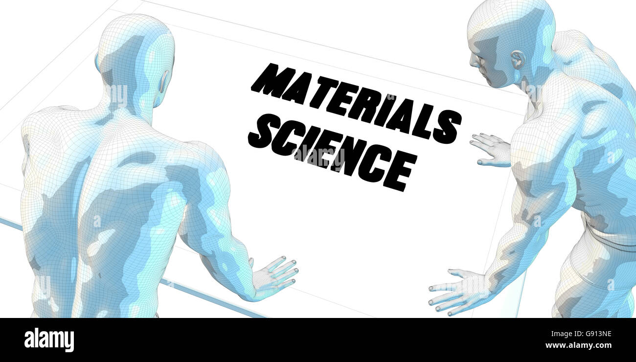 Materialwissenschaft-Diskussion und Business Meeting Concept-Art Stockfoto