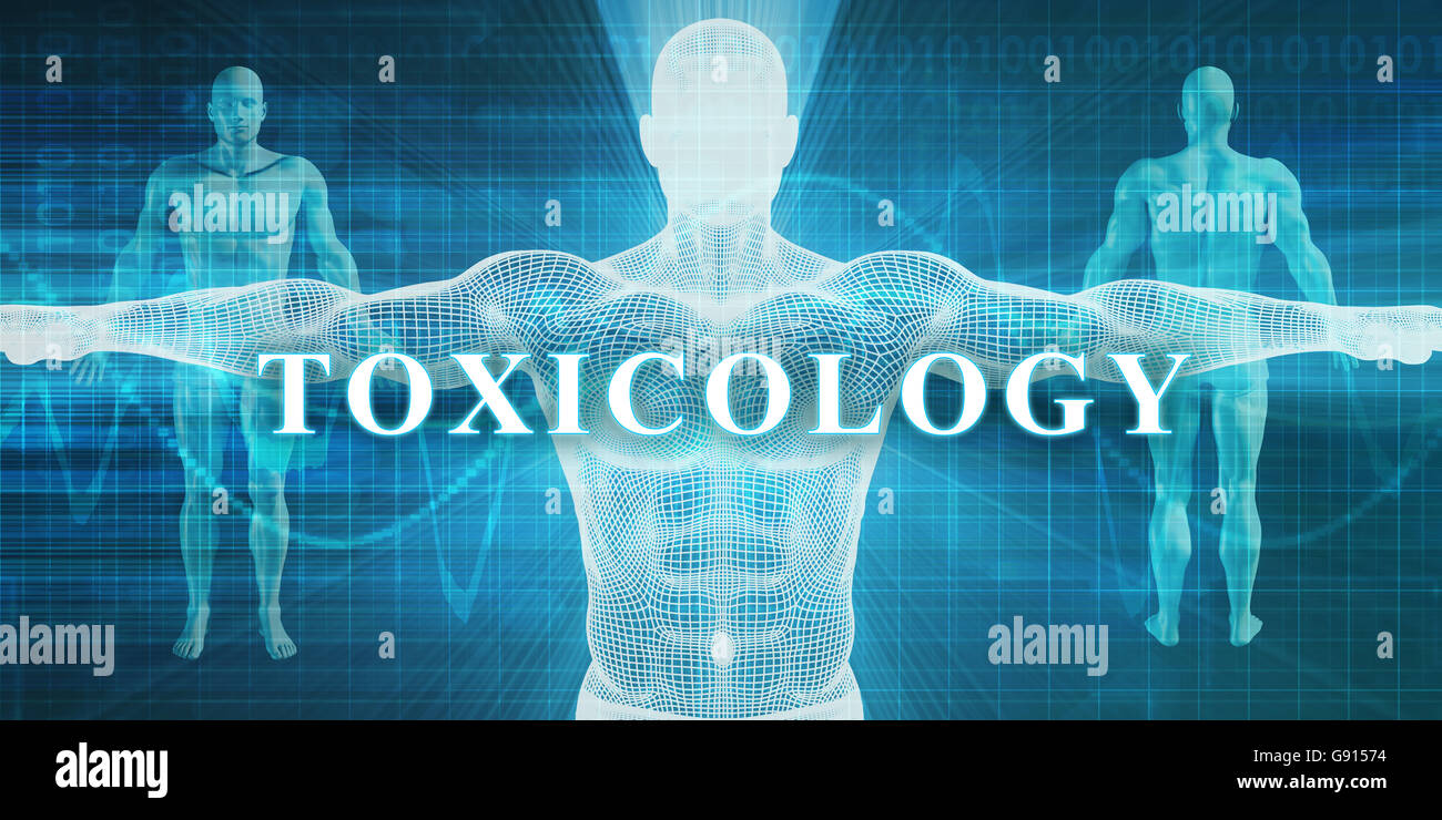 Toxikologie als medizinisches Spezialgebiet oder Abteilung Stockfoto