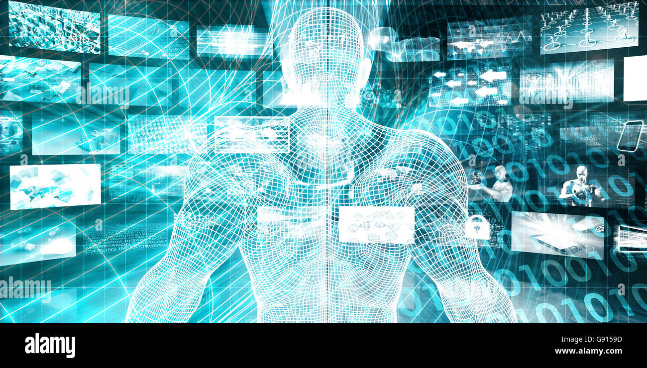 Digitales Marketing mit Zugang zum Konzept der zielgerichteten Anzeigen Stockfoto