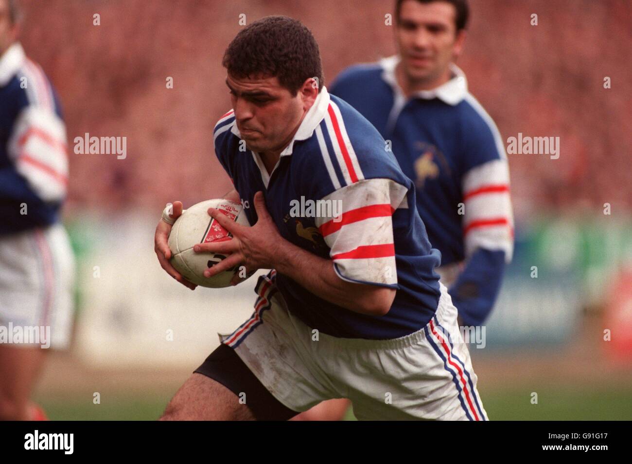 Rugby Union - Five Nations Championship - Wales / Frankreich. Marc Lievremont, Frankreich Stockfoto