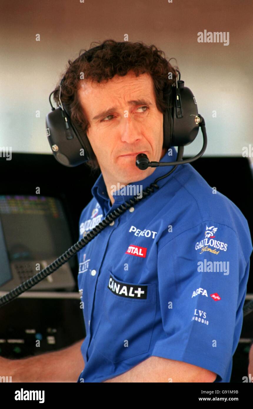 Formel-1-Autorennen - Großer Preis Von San Marino - Üben. Alain Prost Stockfoto
