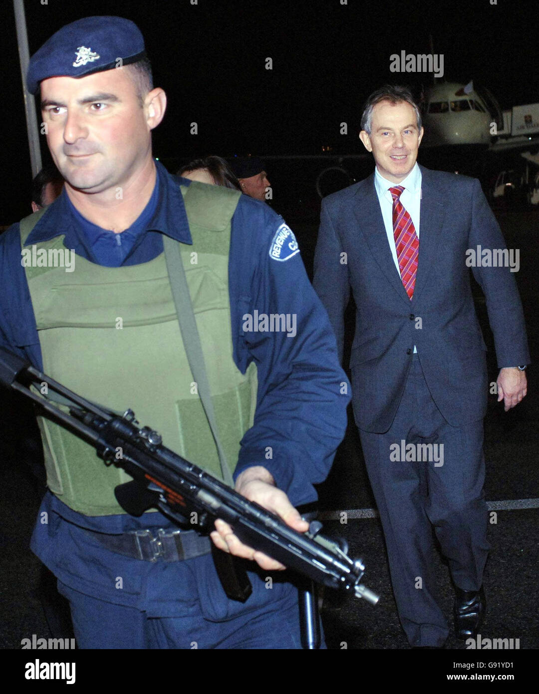 Der britische Premierminister Tony Blair kommt am Donnerstag, den 24. November 2005, in Malta an und ist sicher für das morgige Treffen der Staats- und Regierungschefs des Commonwealth. Siehe PA Story POLITIK Blair. DRÜCKEN Sie VERBANDSFOTO. Bildnachweis sollte lauten: PA. Stockfoto