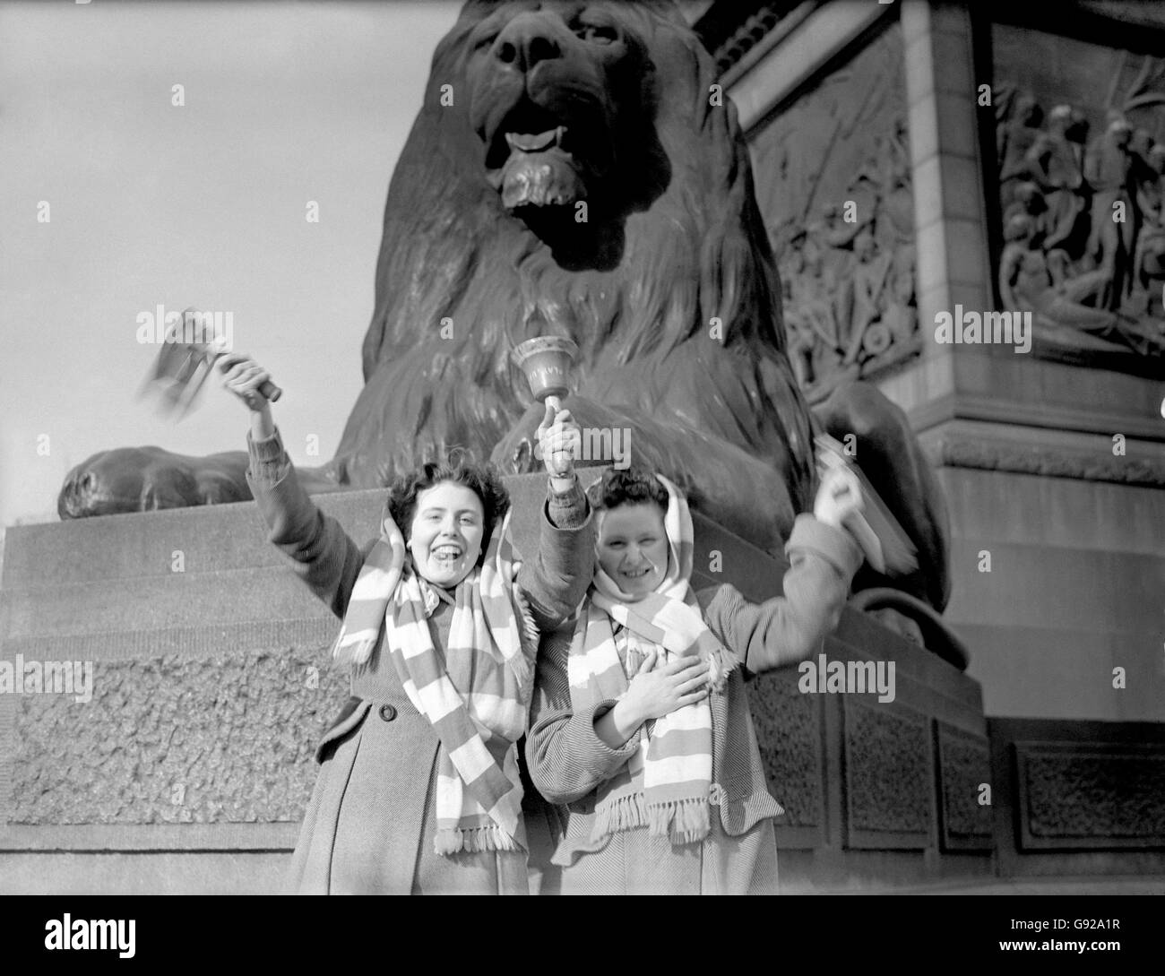 Fußball - FA-Cup-Finale - Blackpool gegen Manchester United – Wembley-Stadion Stockfoto