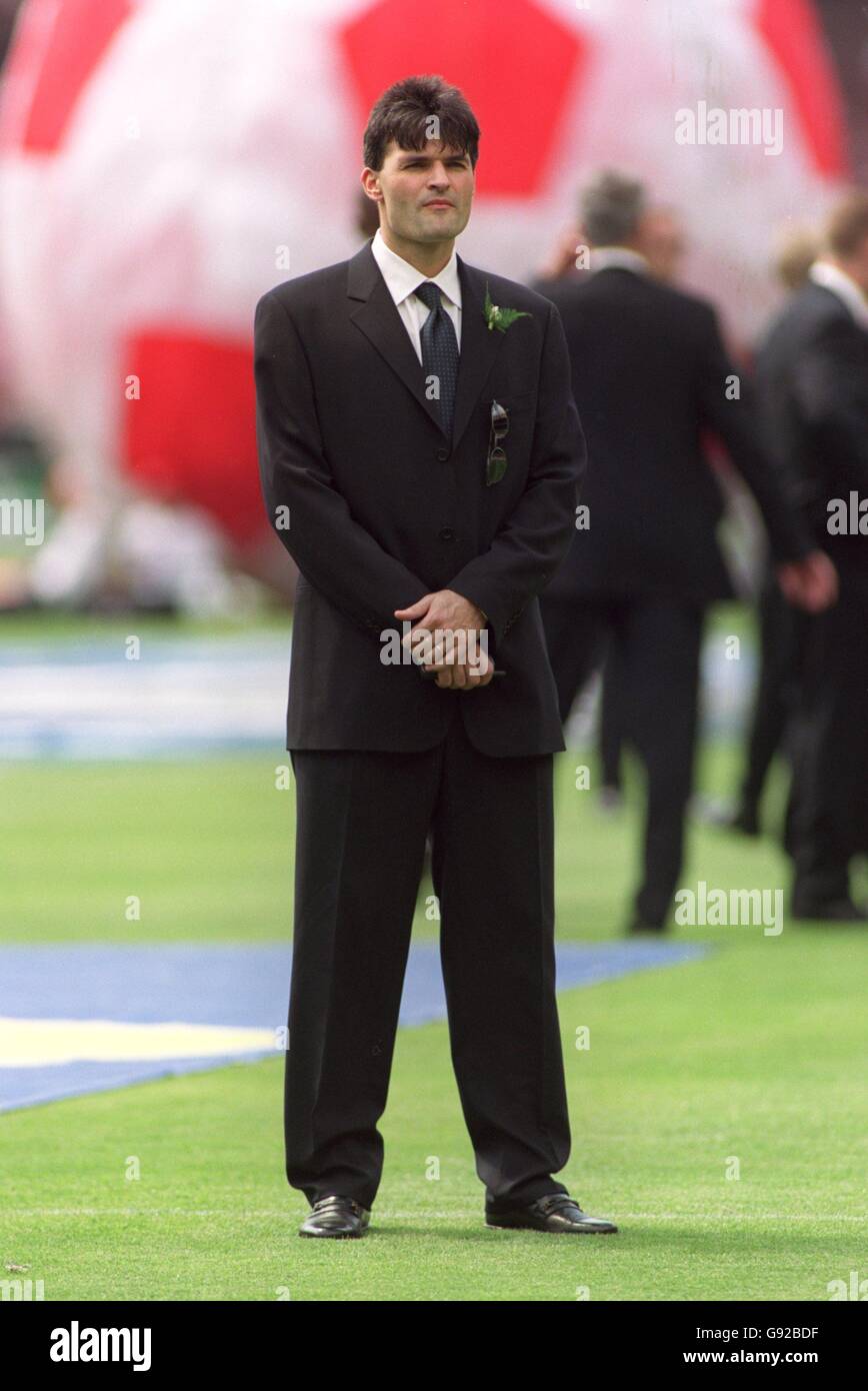 Fußball - Littlewoods FA Cup Finale - Arsenal gegen Newcastle United. Pavel Srnicek, Newcastle United Stockfoto