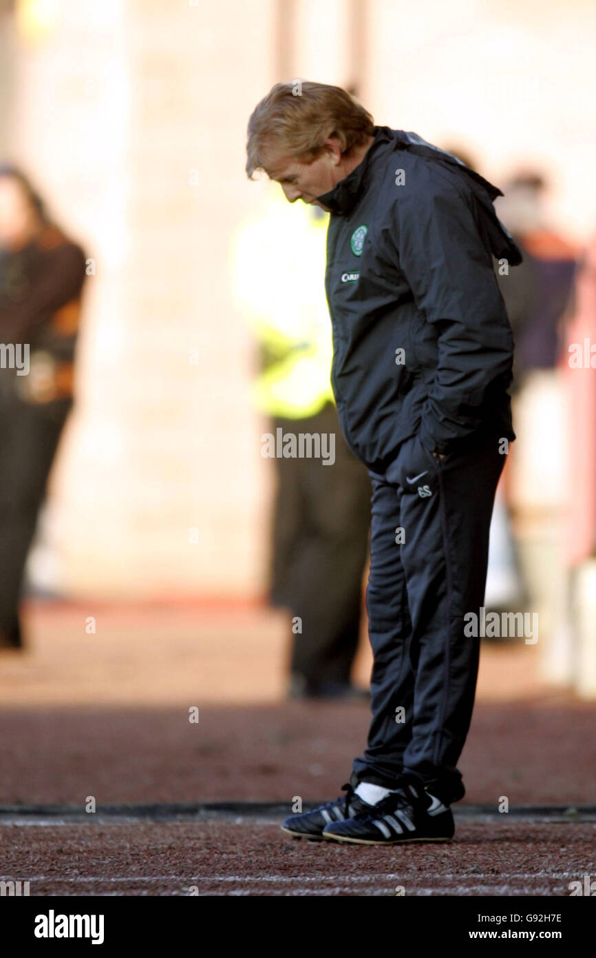 Fußballstadion - Tennants Scottish Cup - 3. Runde - Clyde V Celtic - Broadwood Stockfoto