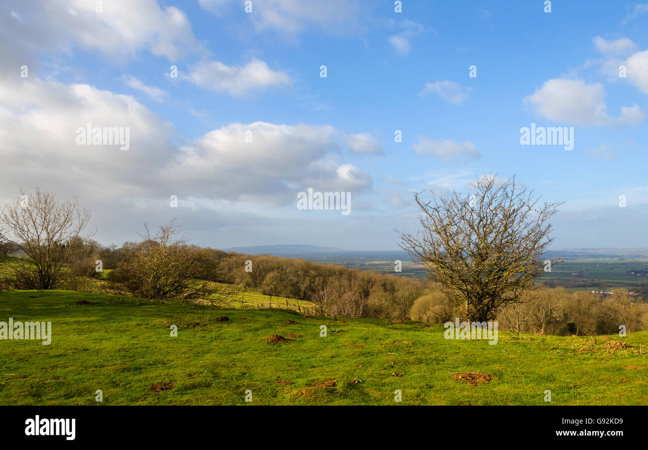 Landschaft im Winter in England, UK Stockfoto