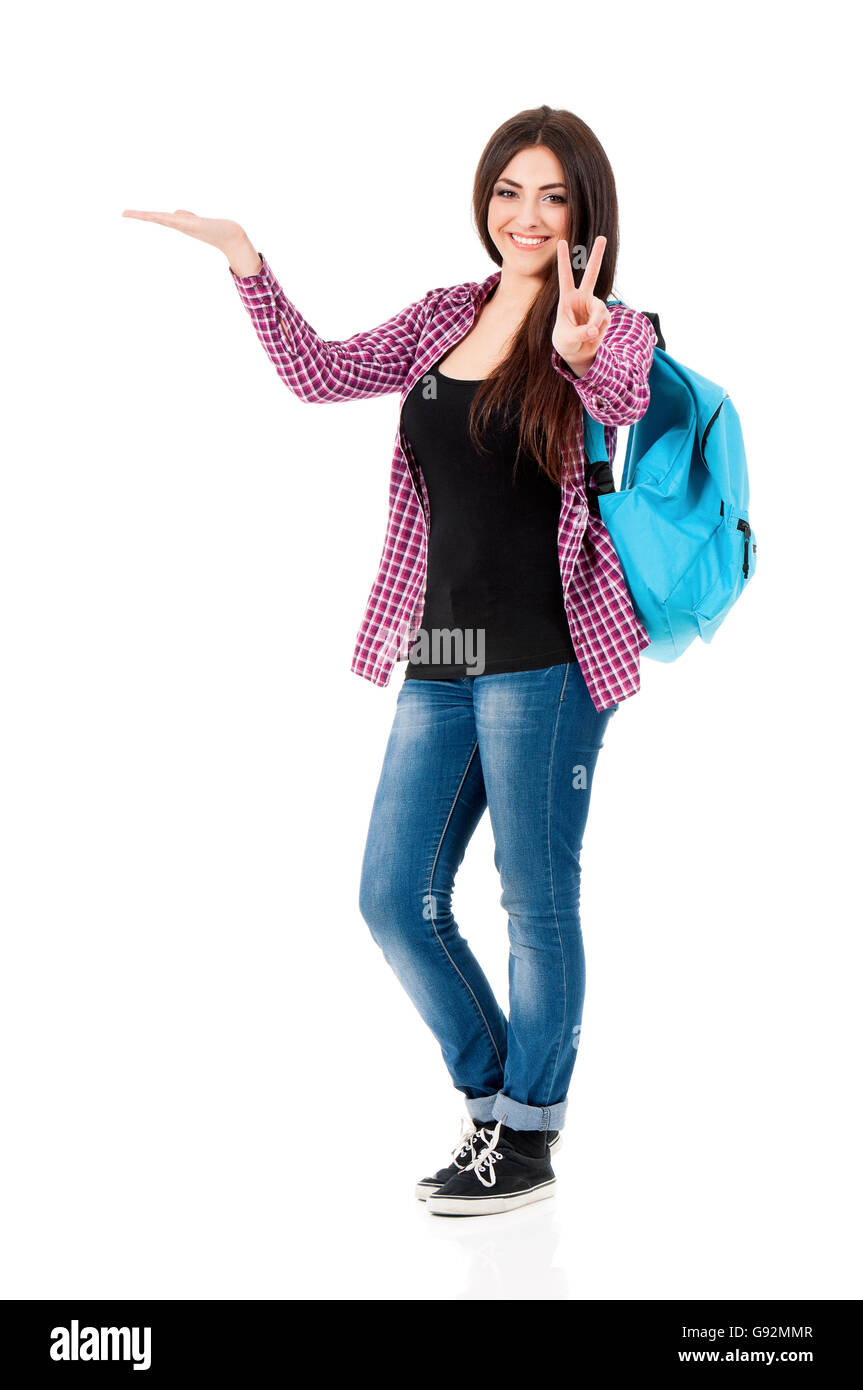 Teenager-Studentin Mädchen Stockfoto