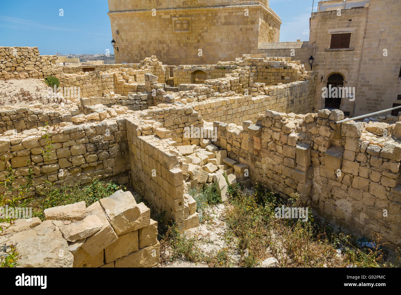 IR-Rabat, Victoria, Ghawdex - Hauptstadt der Insel Gozo, maltesischen Inseln im Mittelmeer Stockfoto