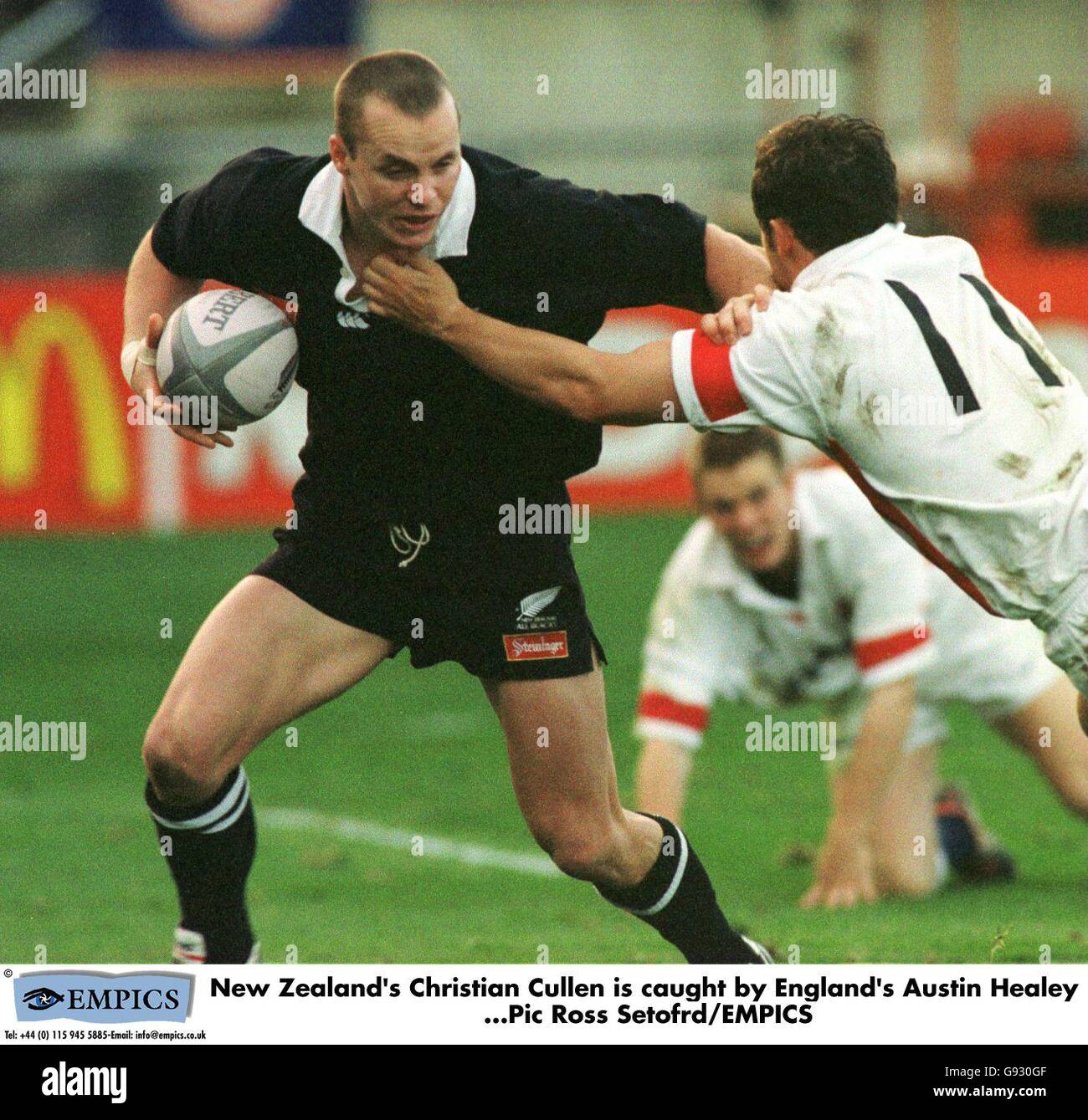 Rugby-England in Neuseeland-England V Neuseeland Stockfoto