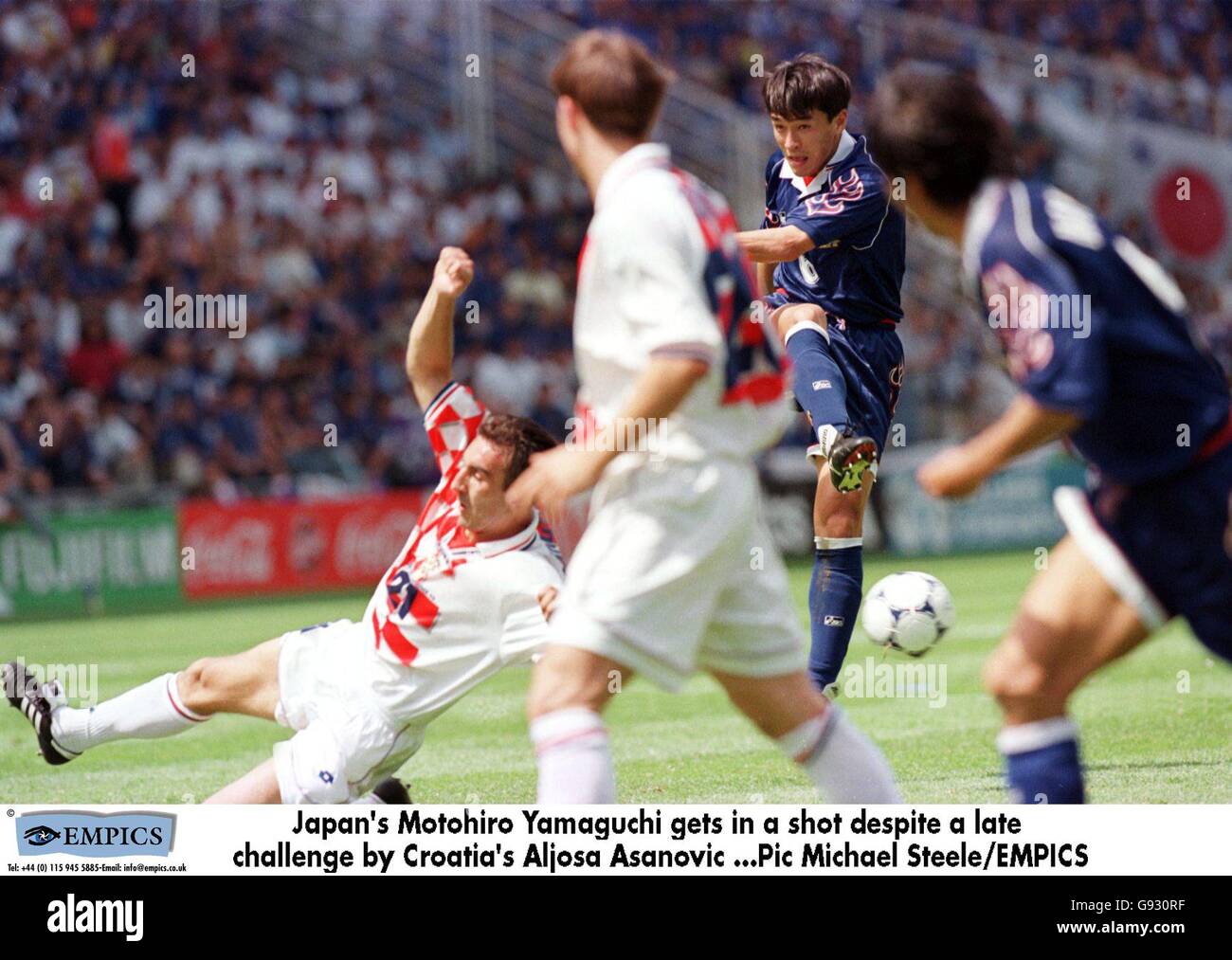 Fußball - Welt Cup Frankreich 98 - Gruppe H - Japan V Kroatien Stockfoto