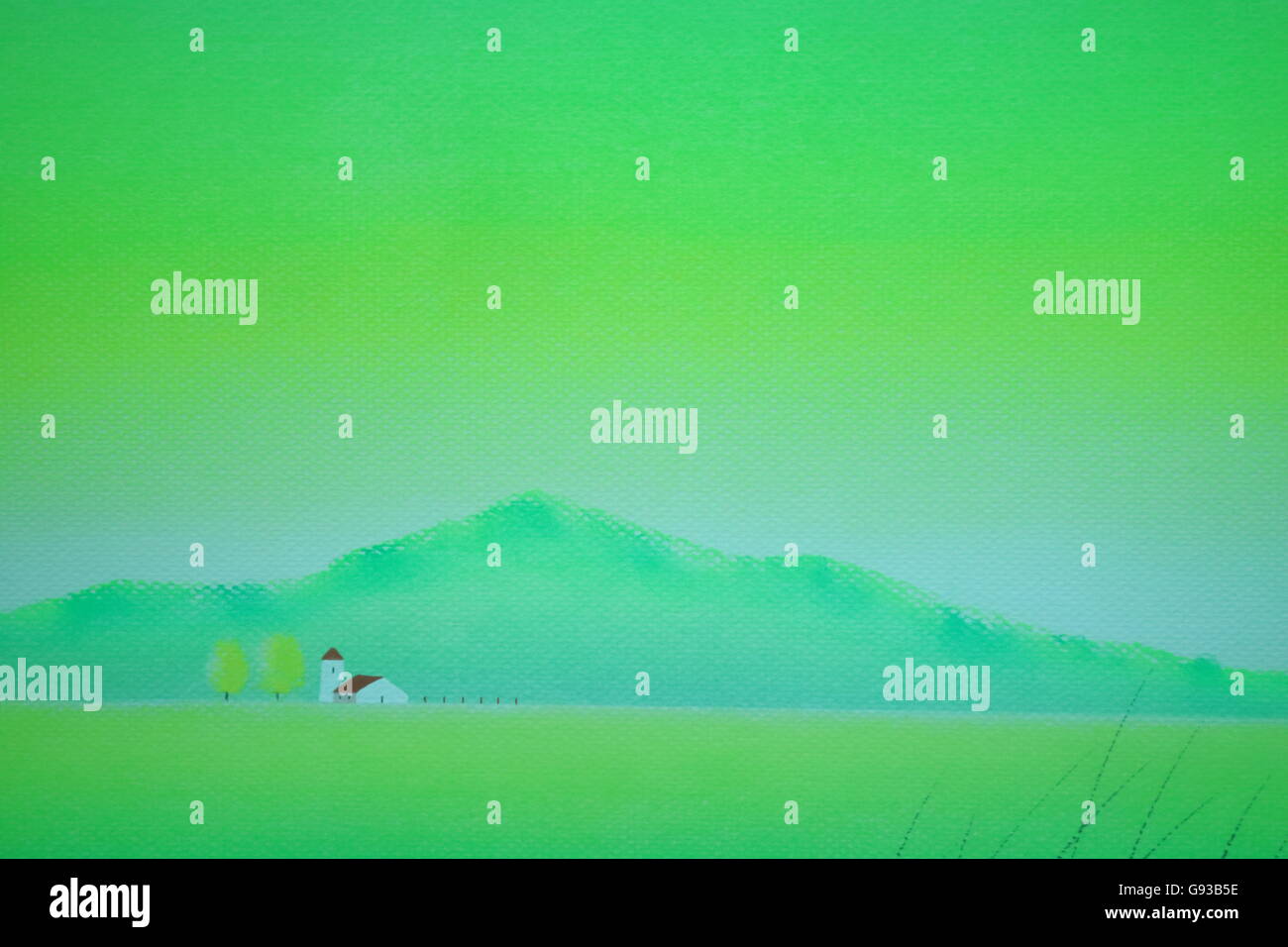 Pastel Grün Hügel Stockfoto