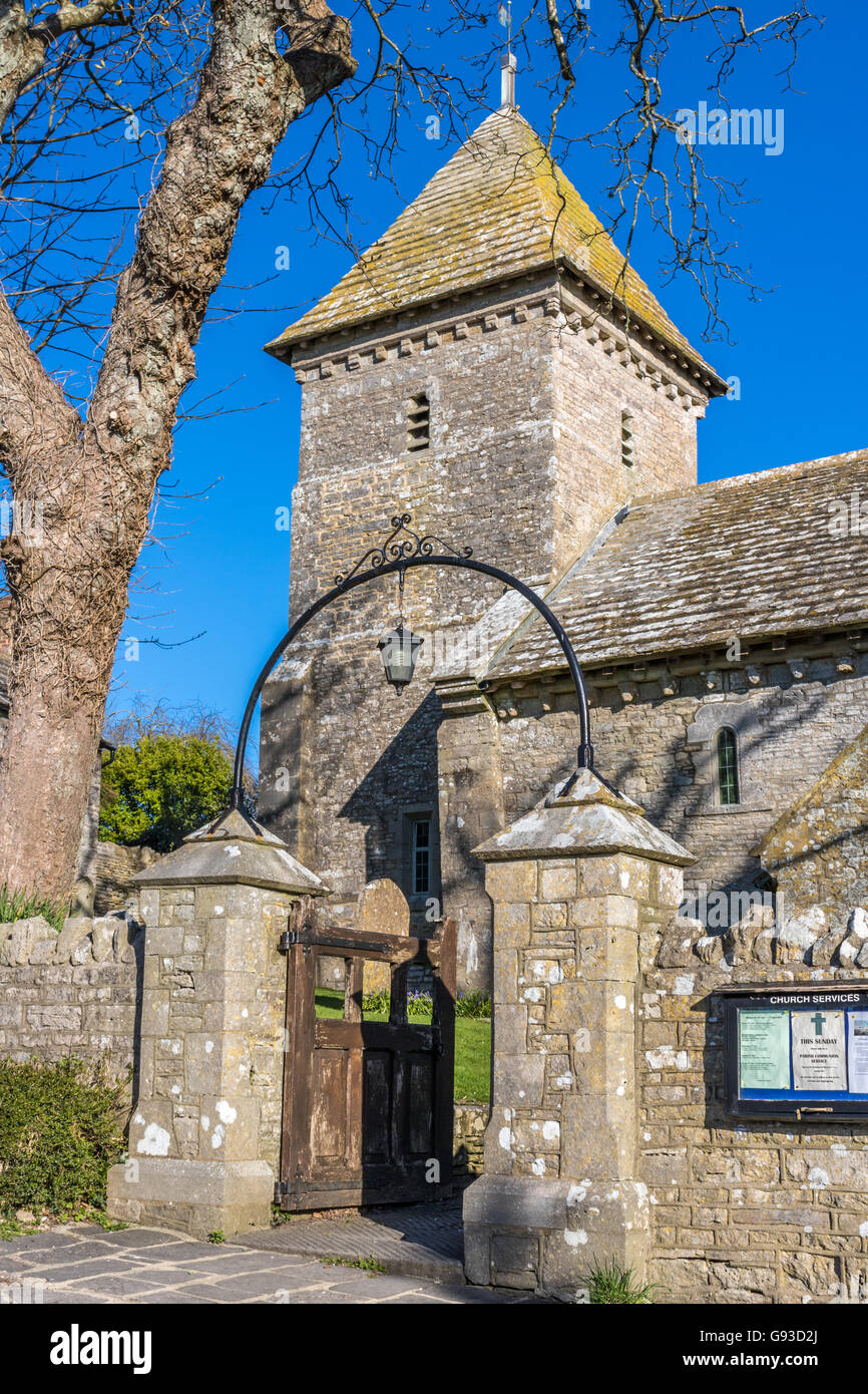 England Dorset Wert Matravers Dorf Kirche Adrian Baker Stockfoto