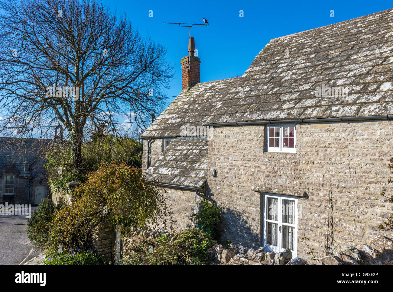 England Dorset Wert Matravers malerische Dorf Szene Adrian Baker Stockfoto