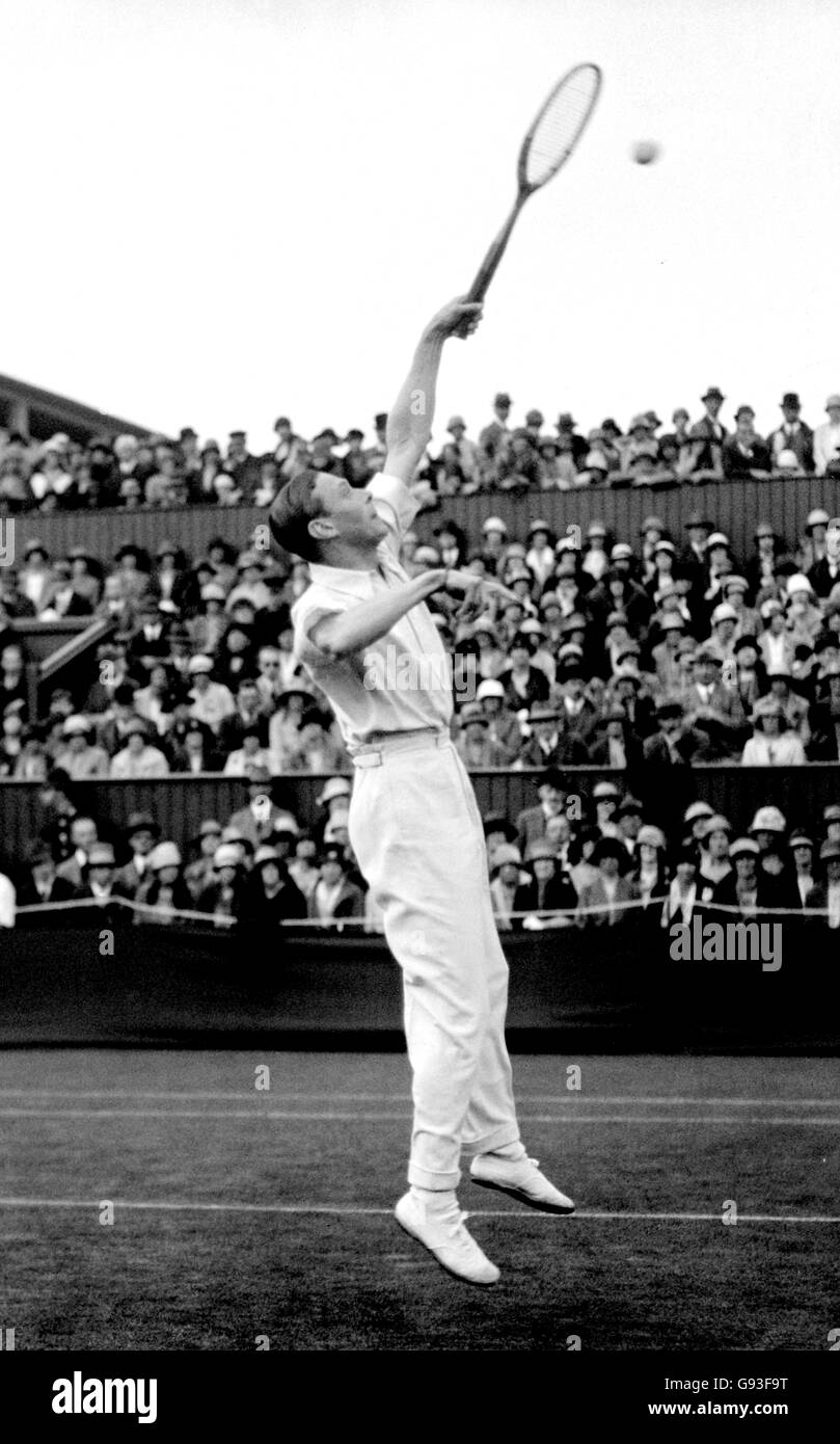 Wimbledon Championships. Der Duke of York in Aktion während der Wimbledon Championships. Stockfoto