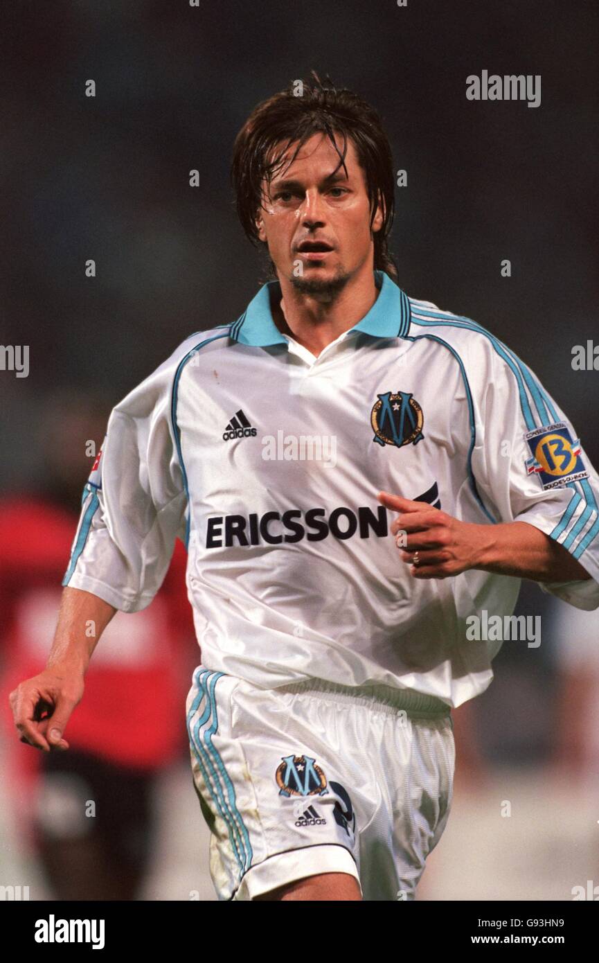 Französischer Fußball - Premiere Division - Olympique Marseille V Rennes. Daniel Bravo, Olympique Marseille Stockfoto