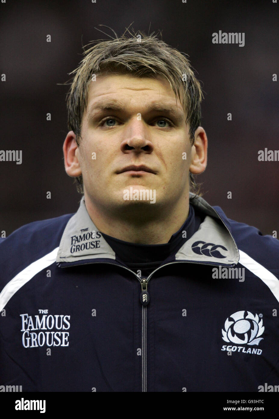 Rugby Union - RBS 6 Nations Championship 2006 - Schottland - Frankreich - Murrayfield Stadium. Scott Macleod stellt sich für Schottland beim RBS 6 Nations Match am Sonntag, den 5 2006. Februar in Murrayfield, Edinburgh, vor. PA Foto : David Davies. Stockfoto