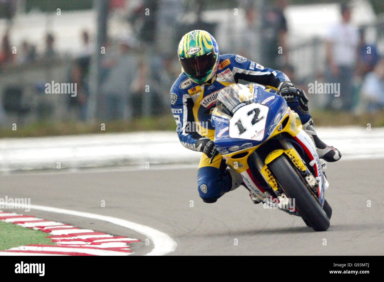 Motorradfahren - Corona Extra Superbike World Championship 2005 - Rennen - Marken Hatch. Lorenzo Alfonsi, D.F.X. Treme Stockfoto