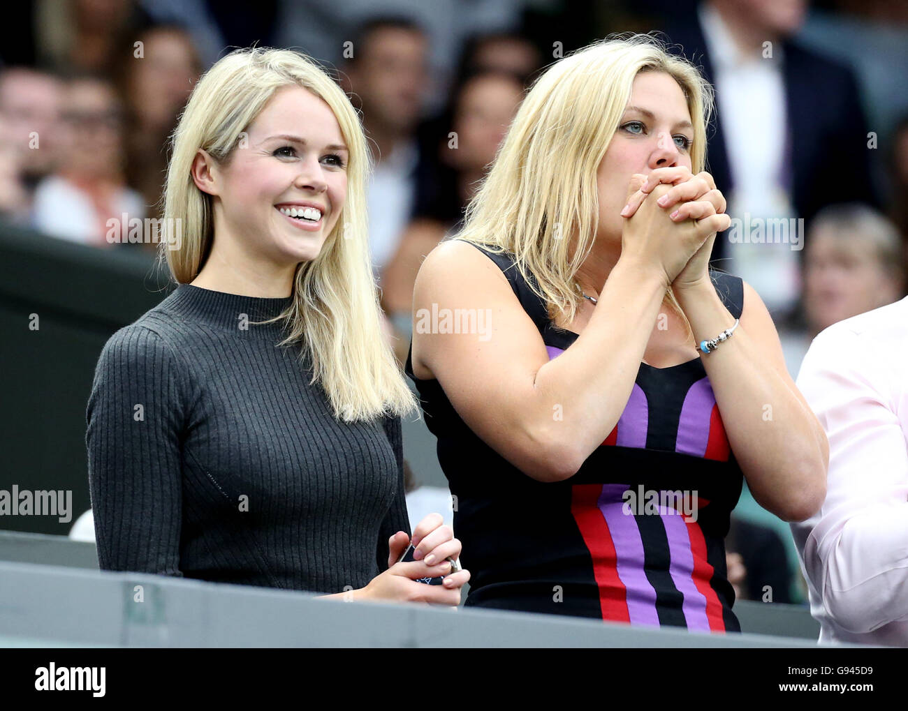 Jennifer Bate, Freundin von Marcus Willis, die auf Roger Federer am Tag