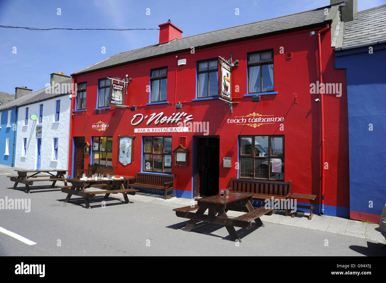 Restaurant, Allihies, Ring of Beara, County Cork, Irland Stockfoto