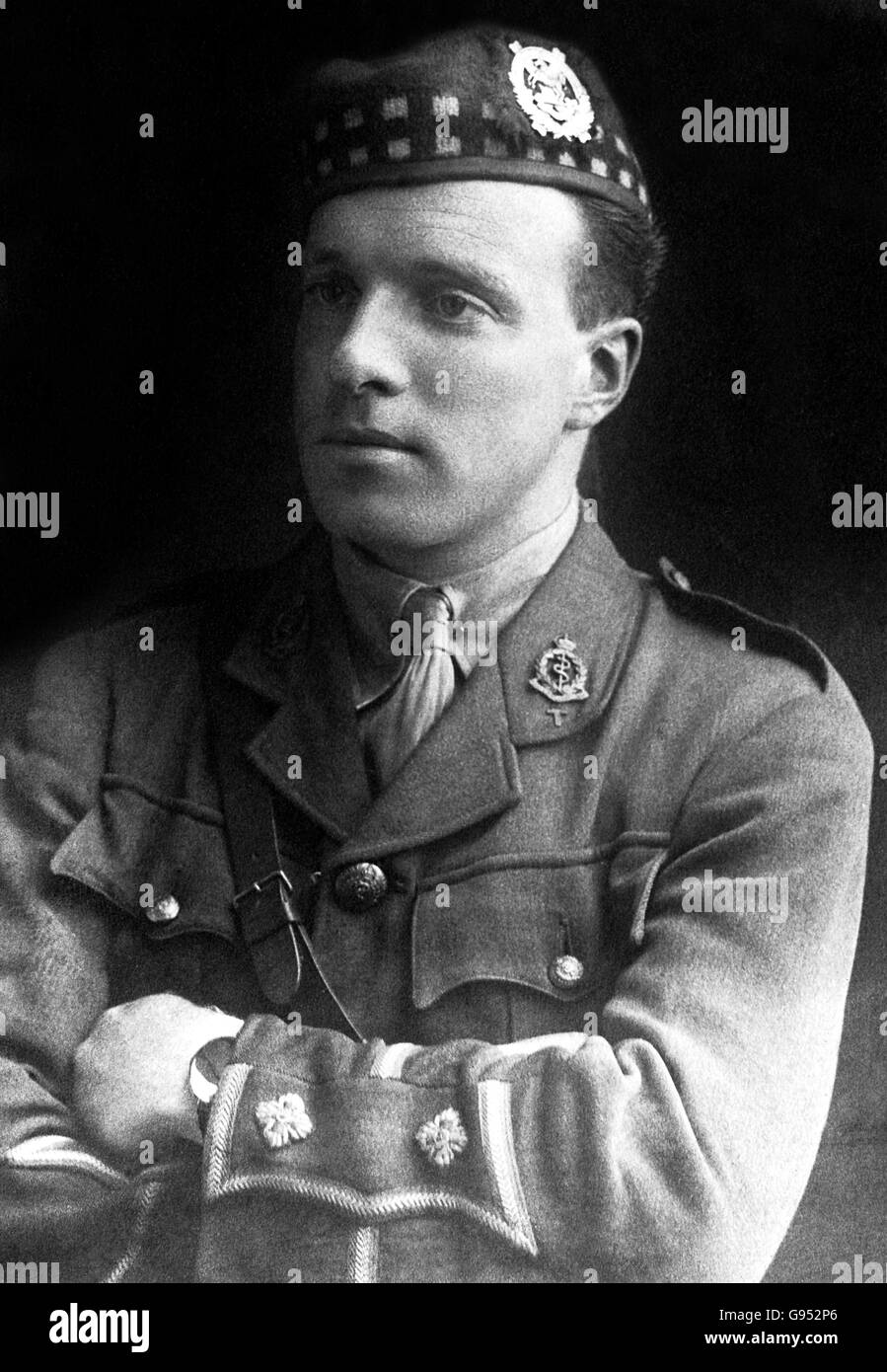 Noel Godfrey Chavasse war ein britischer Arzt und Offizier der britischen Armee, der einer von nur drei Personen ist, die zweimal ein Victoria-Kreuz erhielten. Im August 1917 wurde er bei der Royal Army Medical Corps in Aktion getötet. Stockfoto