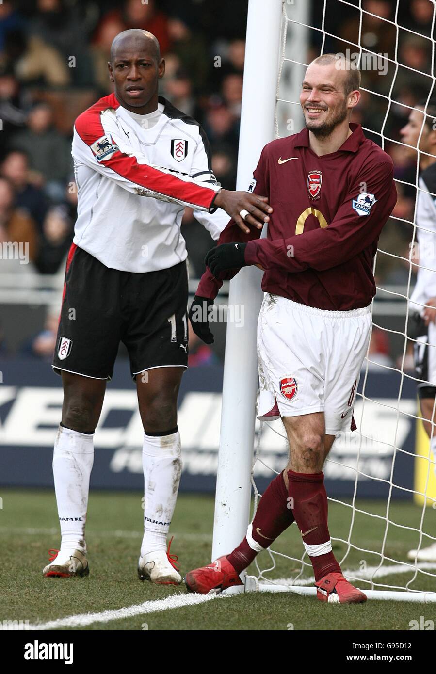 Fußball - FA Barclays Premiership - Fulham V Arsenal - Craven Cottage Stockfoto