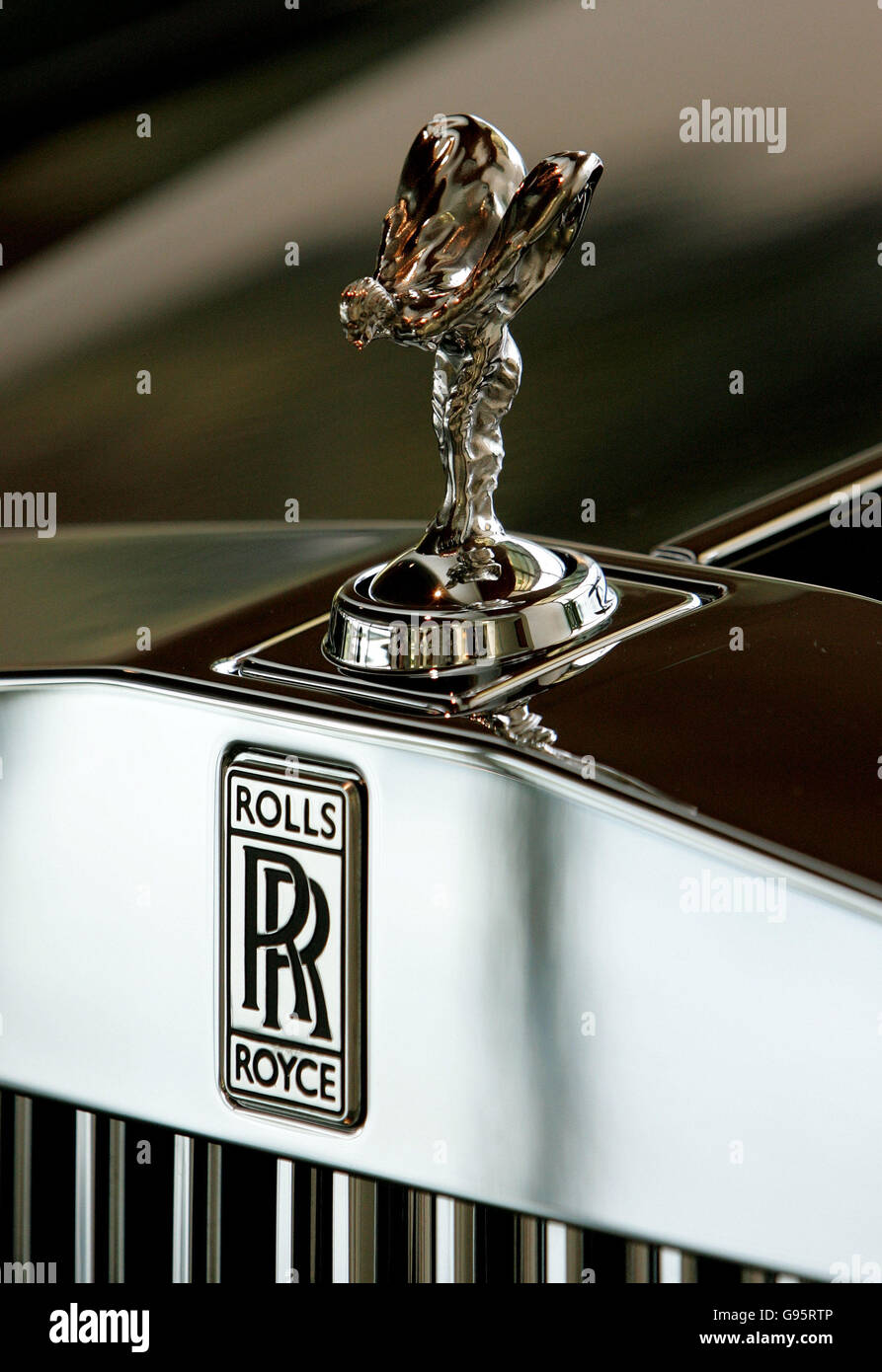 Rolls Royce. Ein Rolls Royce im RR-Werk in der Nähe von Chichester. Stockfoto