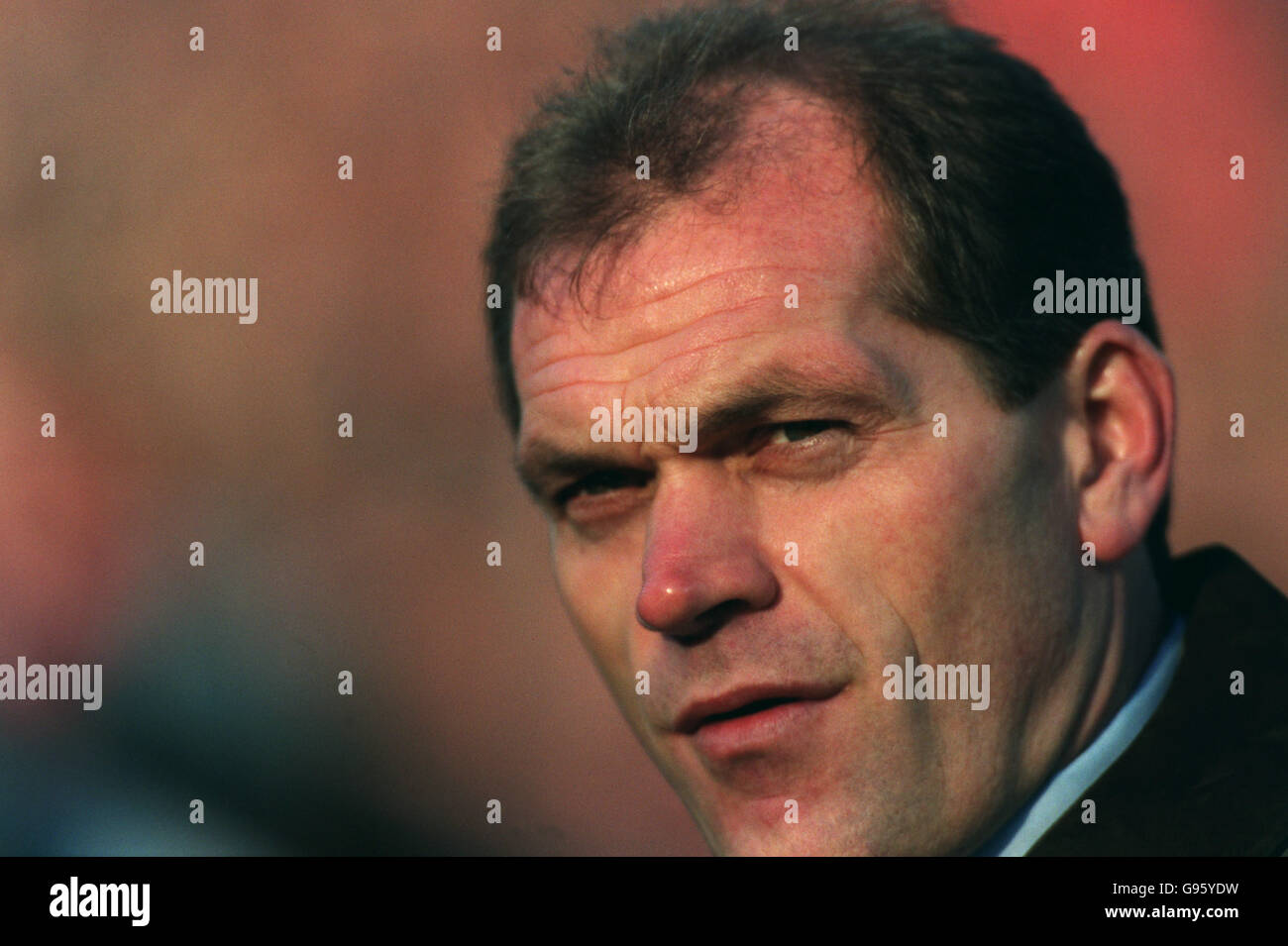 Holländischer Fußball - Eredivisie - Feyenoord / Ajax. Jan Wouters, Trainer von Ajax Stockfoto