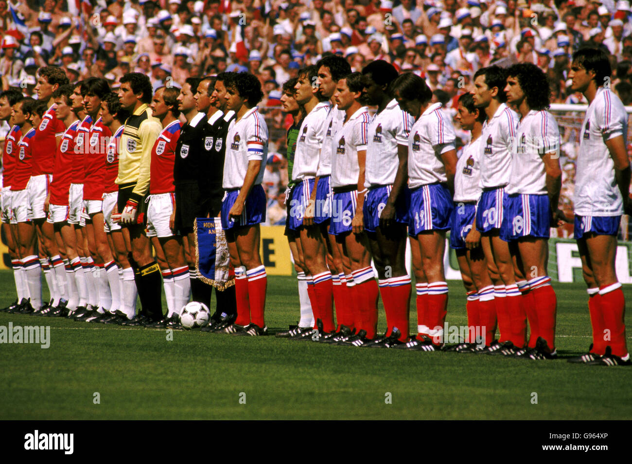 Fußball - WM - Spanien 1982 - England / Frankreich Stockfoto