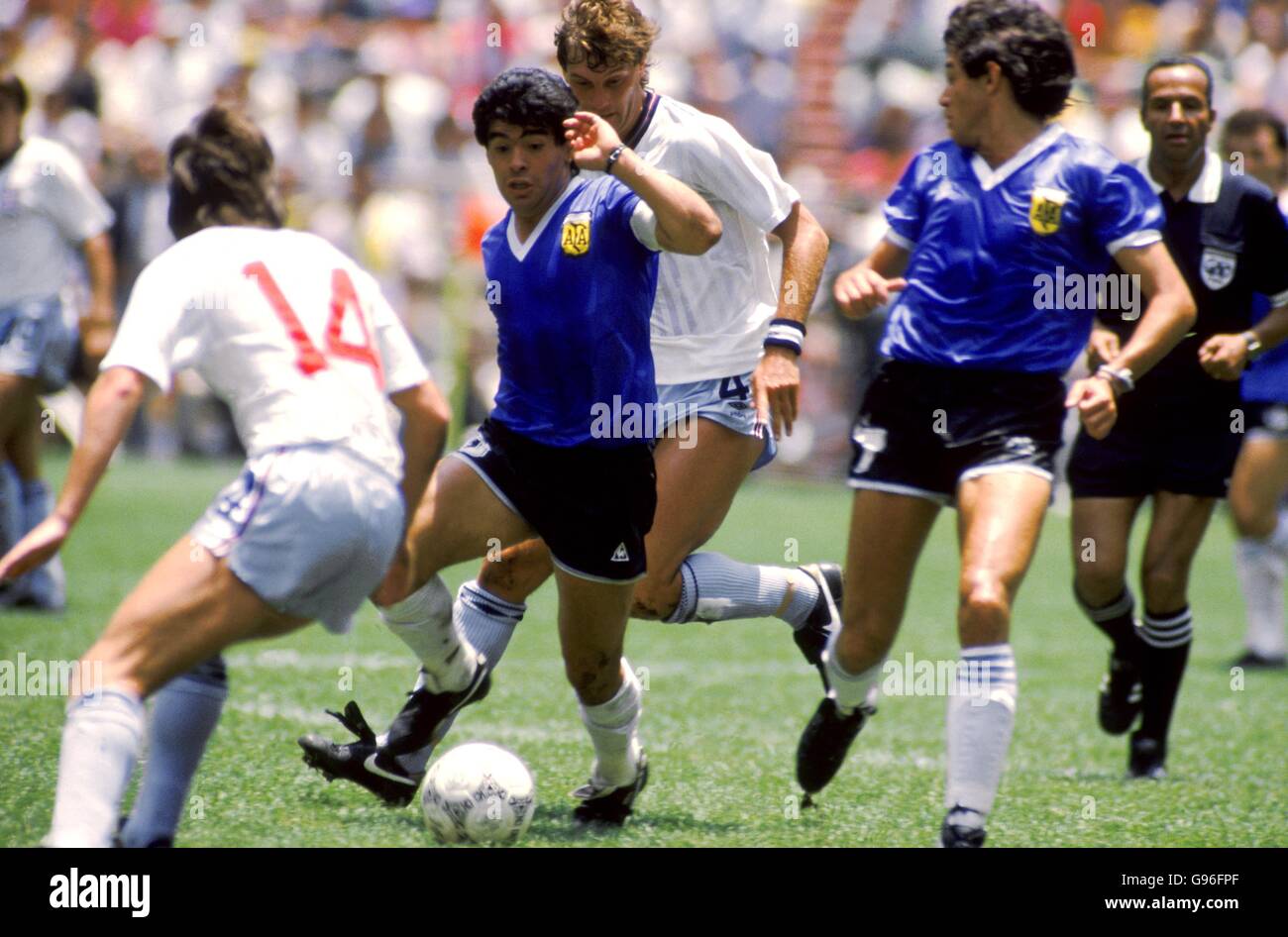 Fußball - Welt Cup Mexiko 1986 - Viertel Finale - Argentinien V England  Stockfotografie - Alamy