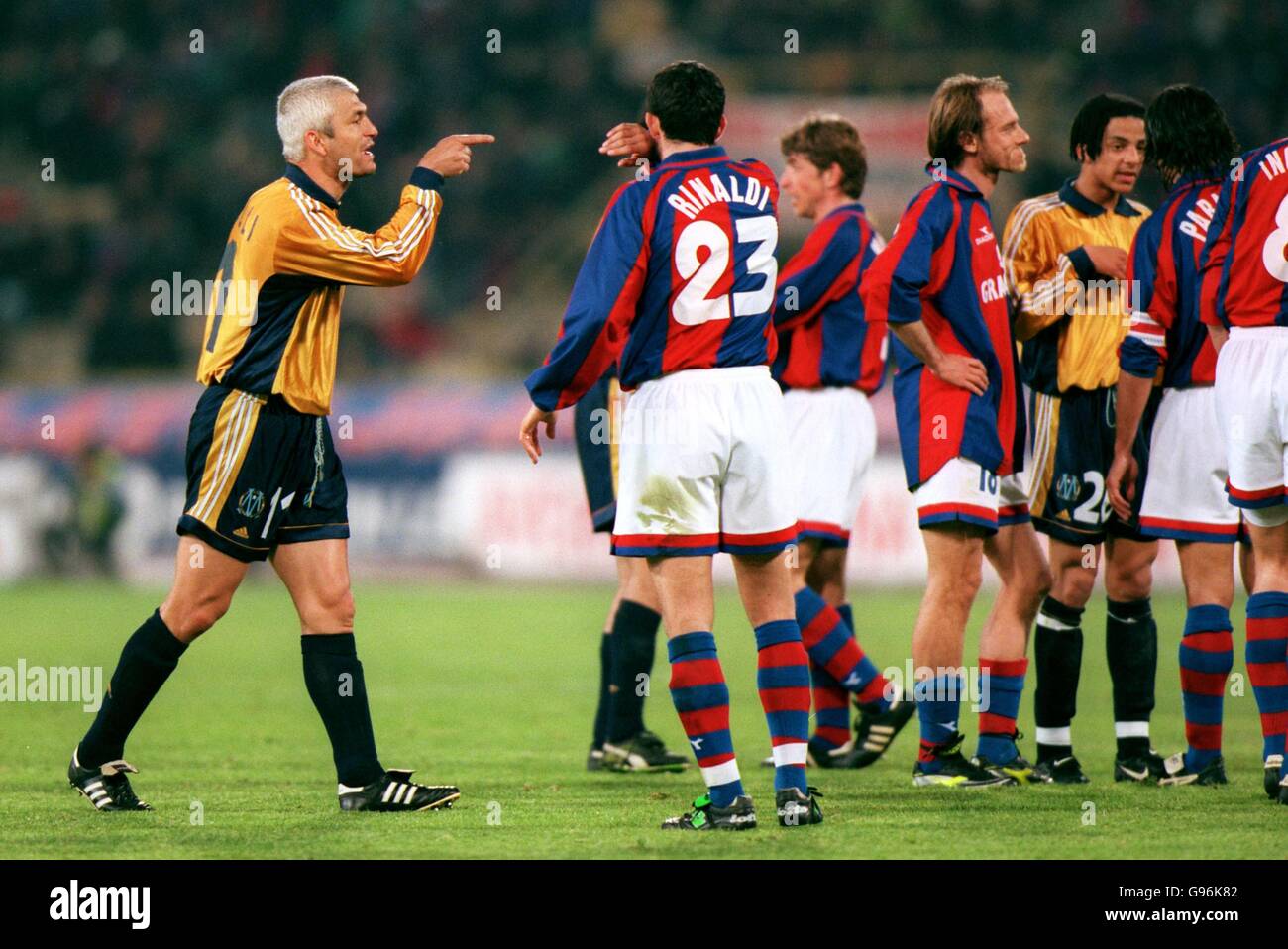 Fußball - UEFA-Cup - Halbfinale Rückspiel - Bologna V Olympique Marseille Stockfoto