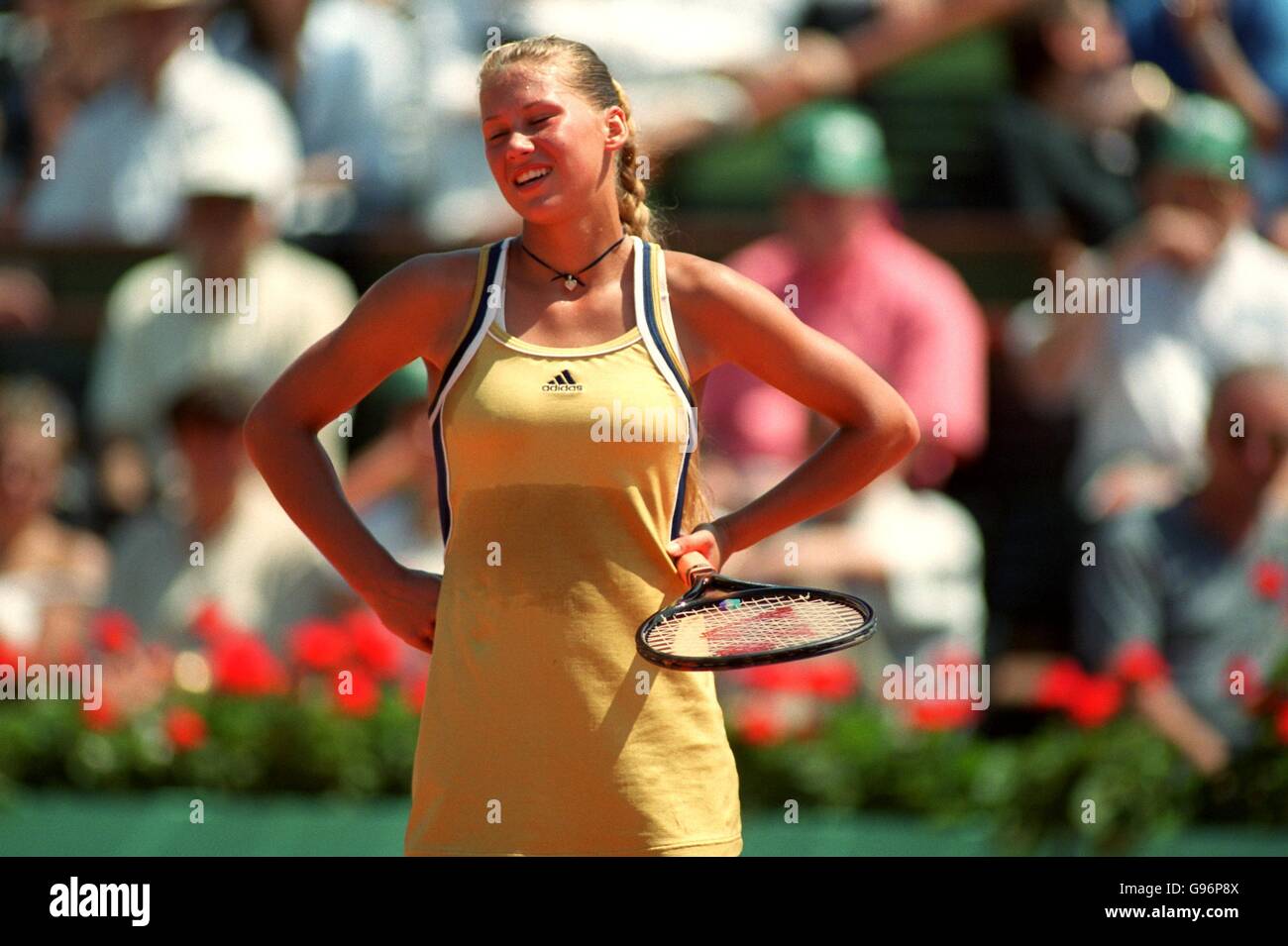 Tennis - French Open - Damen Einzel - dritte Runde - Anna Kournikova V  Patty Schnyder Stockfotografie - Alamy