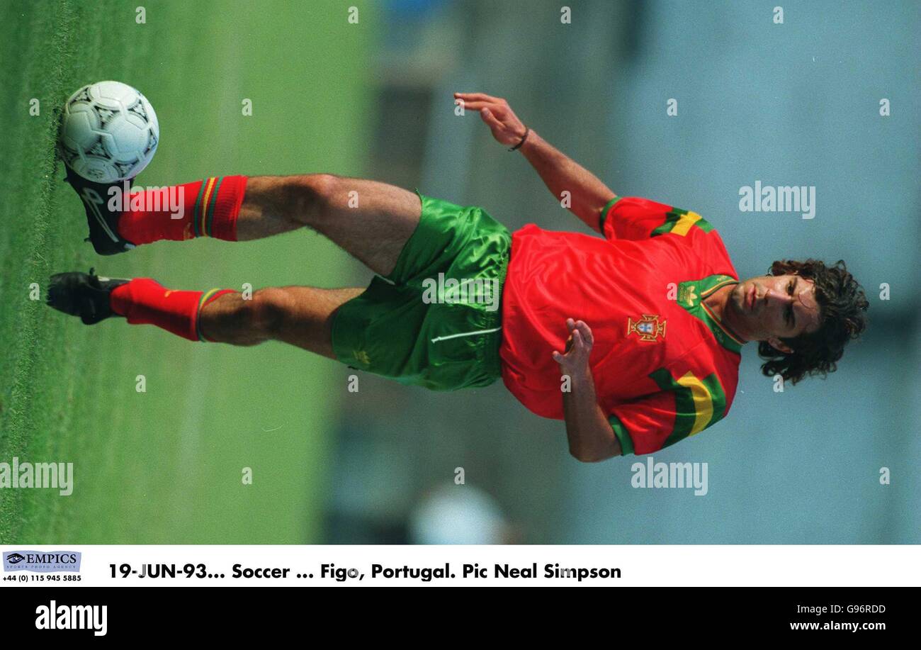 19-JUN-93. Fußball ... Figo, Portugal Stockfoto