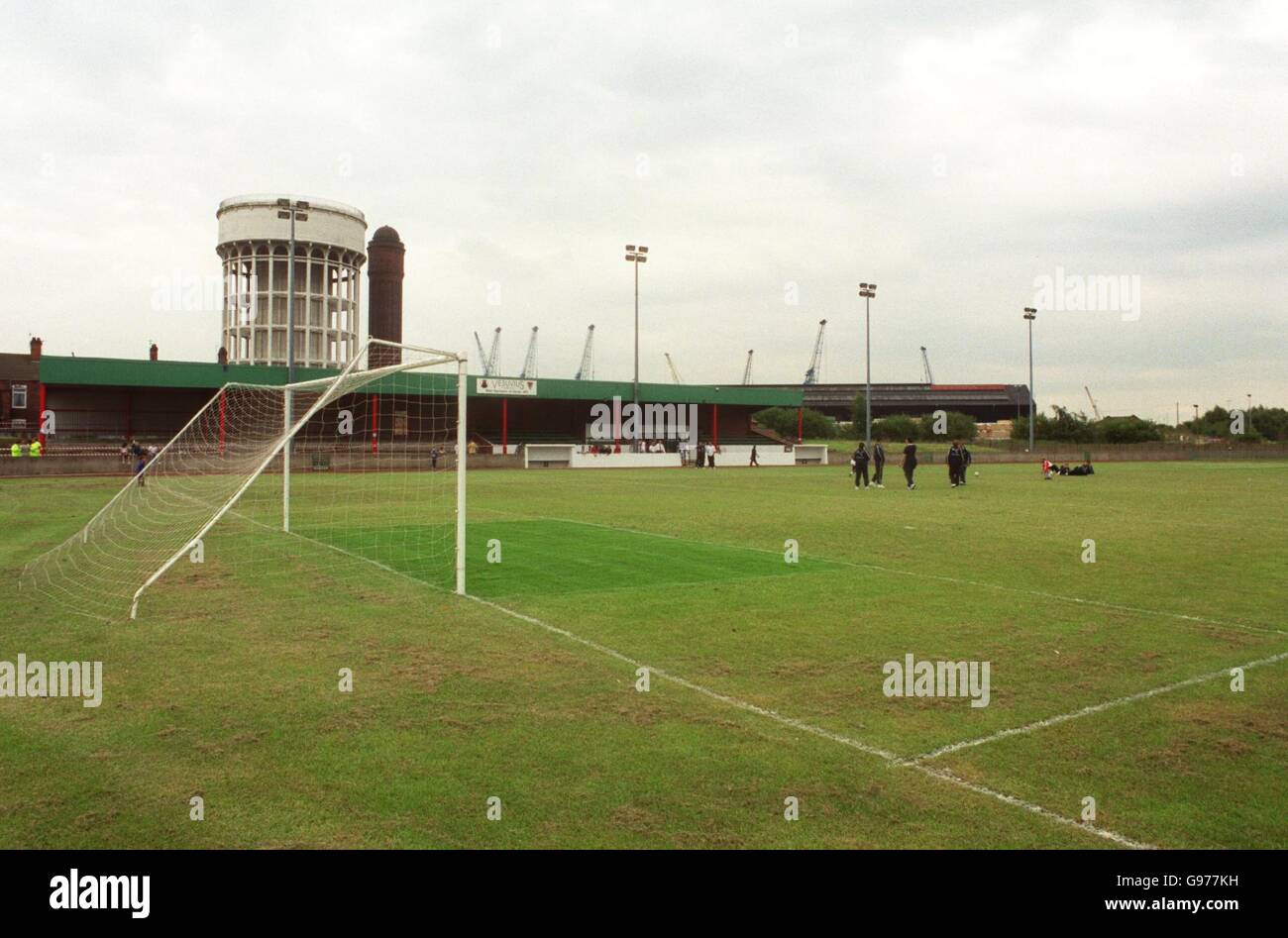 Fußball - freundlich - Goole gegen Leeds United XI. Das Victoria Pleasure Grounds, Heimat von Goole Stockfoto